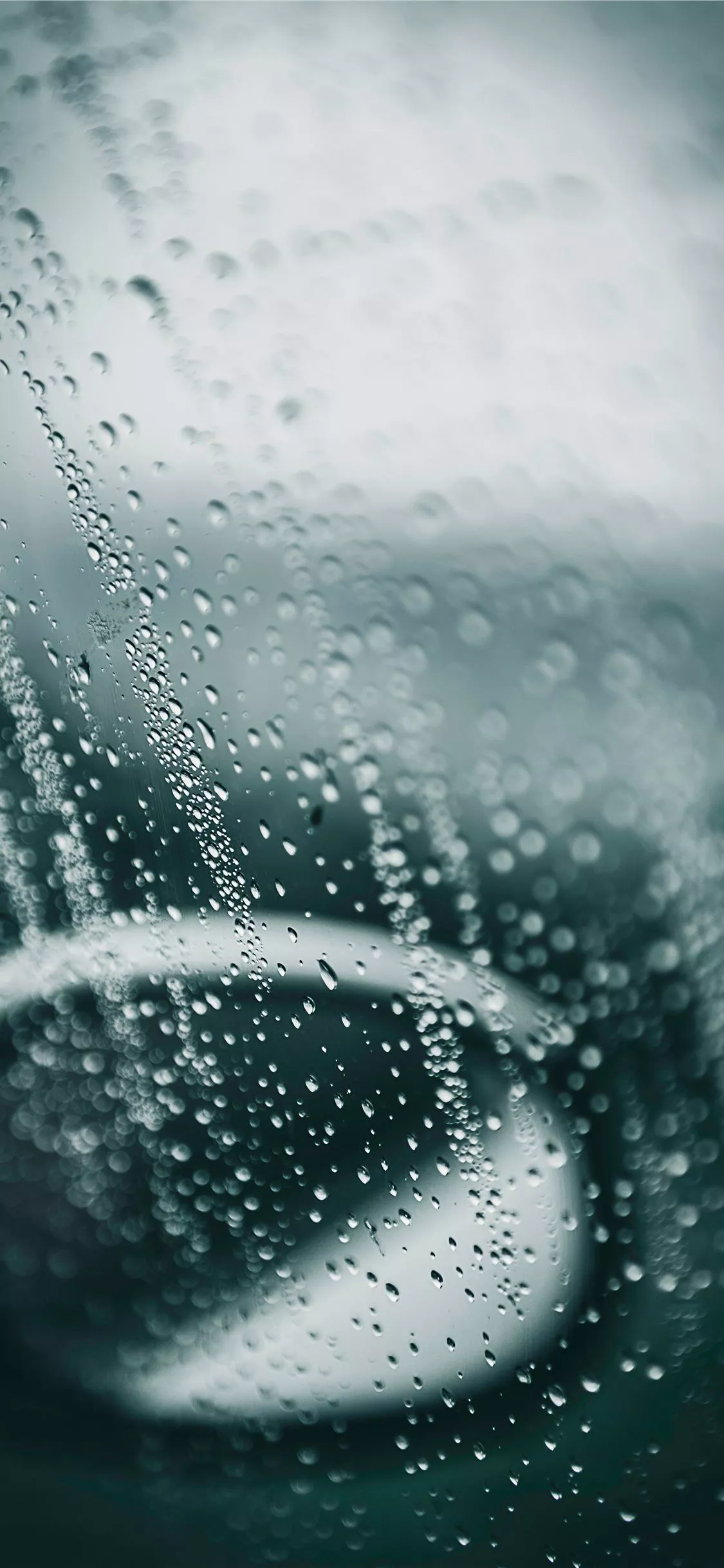 Rain on glass iPhone X Wallpaper Free