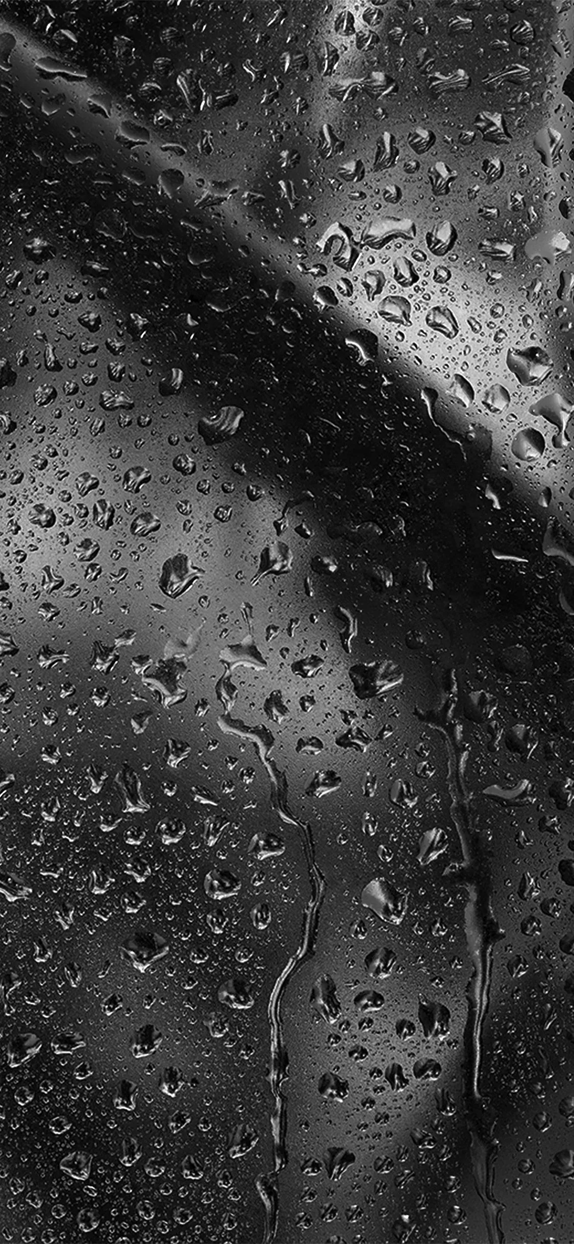 Rain Bw Pattern Background Dark