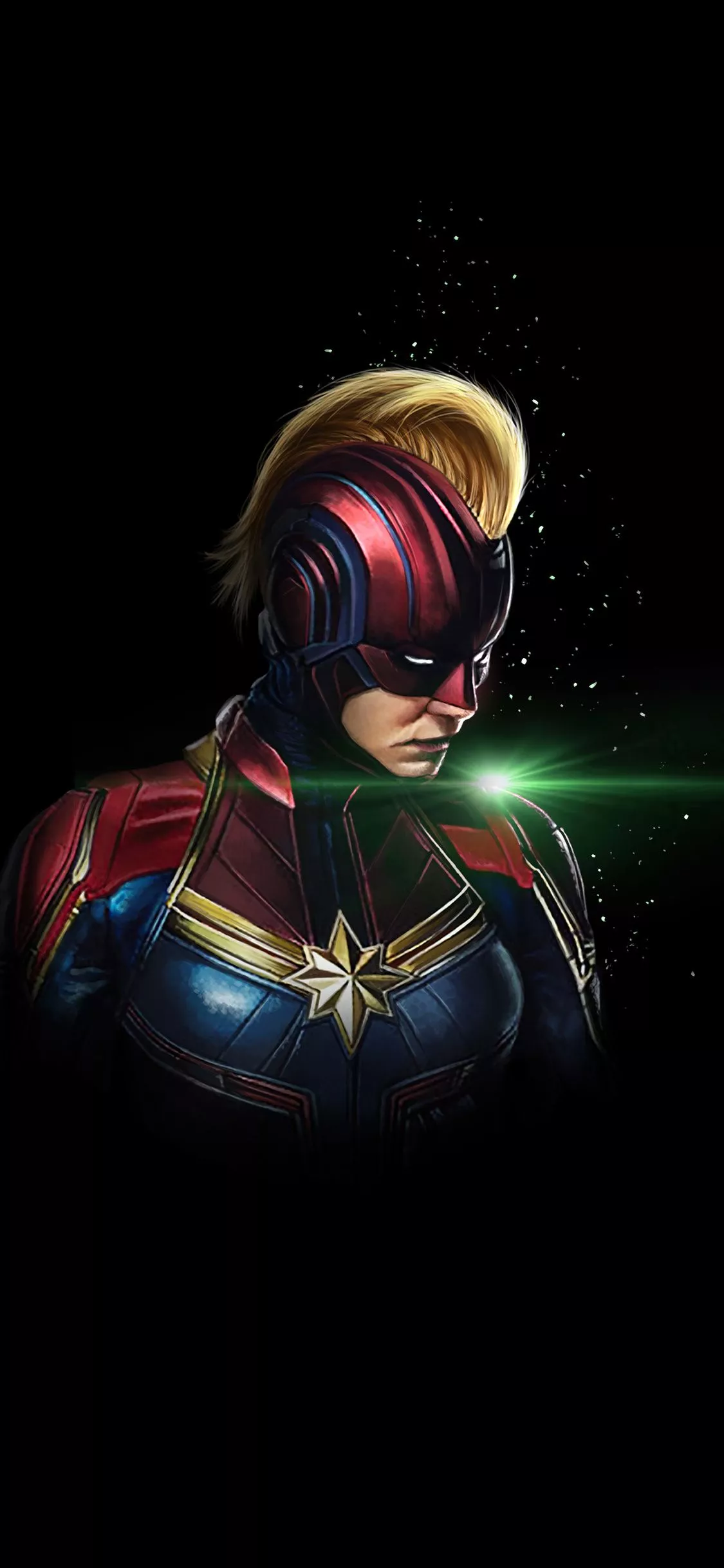 Captain Marvel Dark 4k iPhone