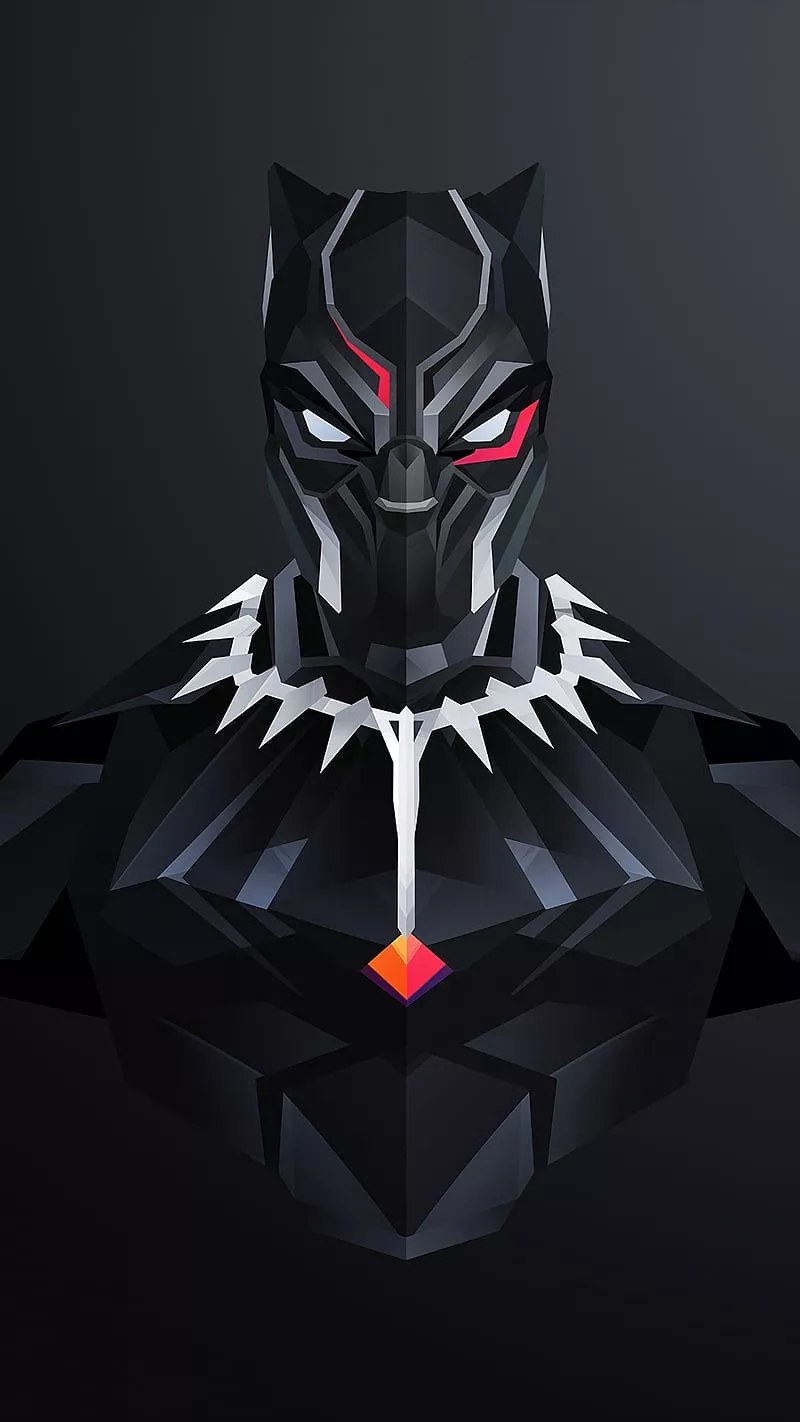 Black Panther, marvel, HD phone