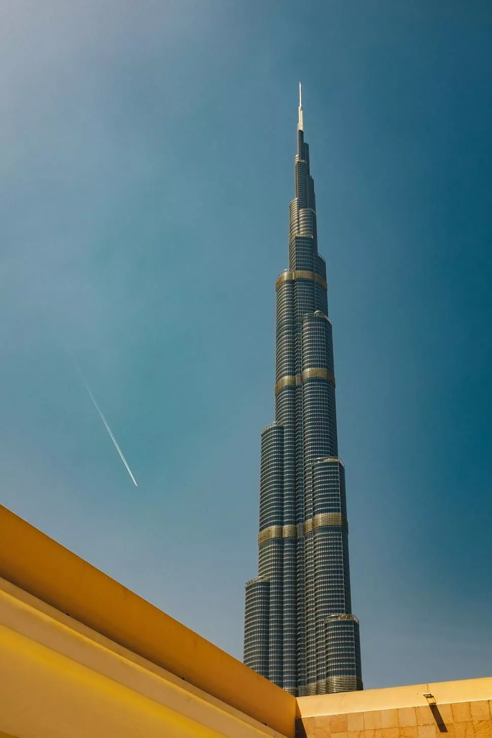 sky with burj khalifa in the background