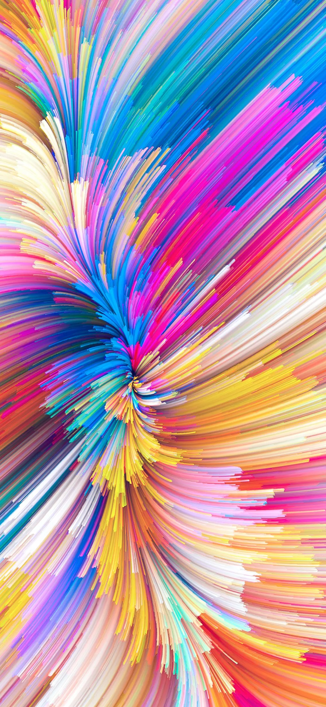 Color Rainbow Digital Art Pattern