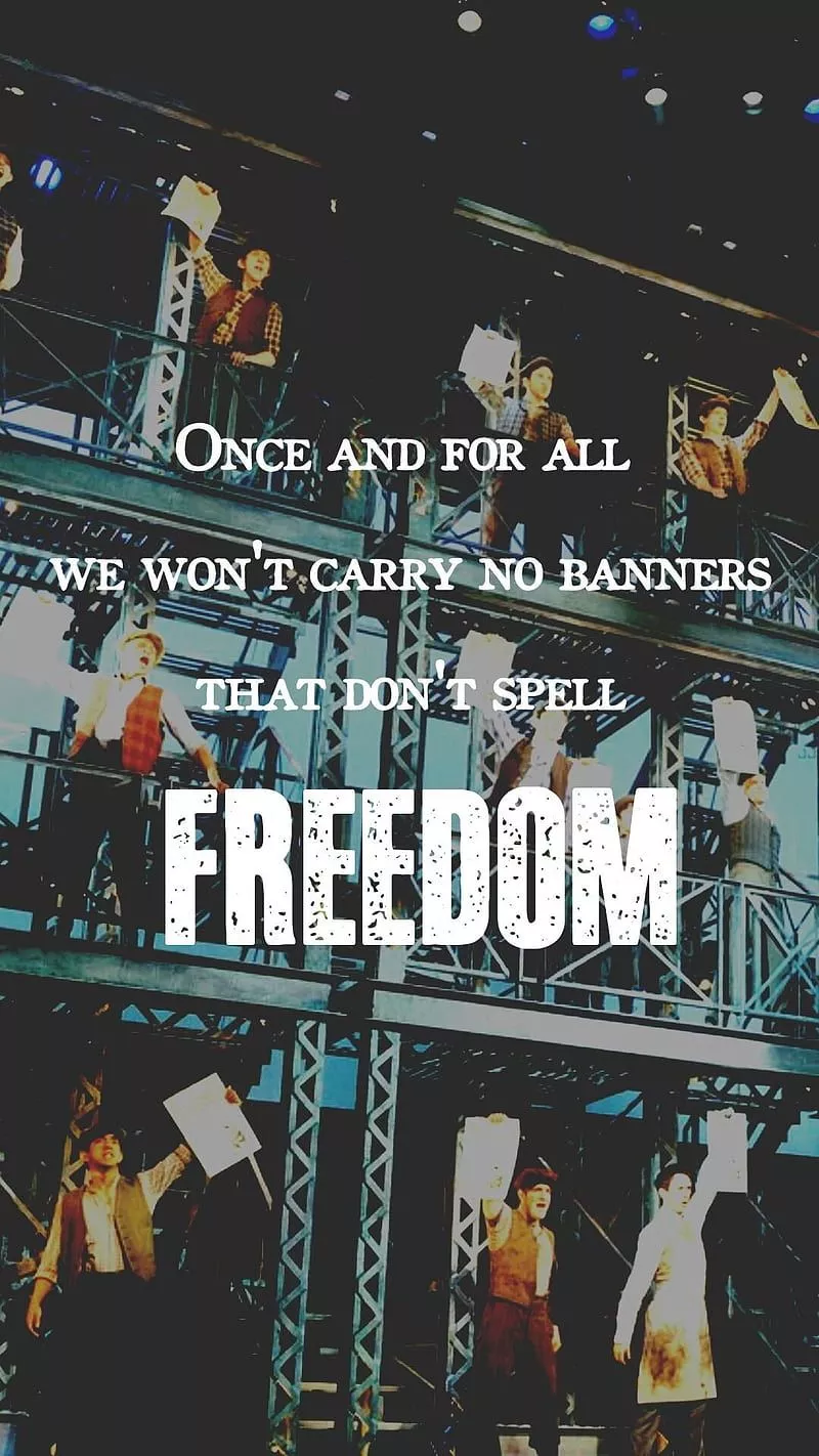 Once and For All, musical, newsies