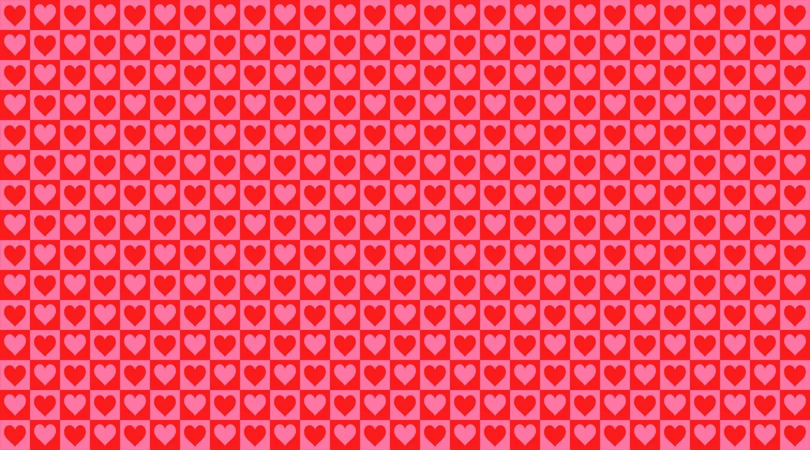 Red Pink Seamless Hearts Valentines