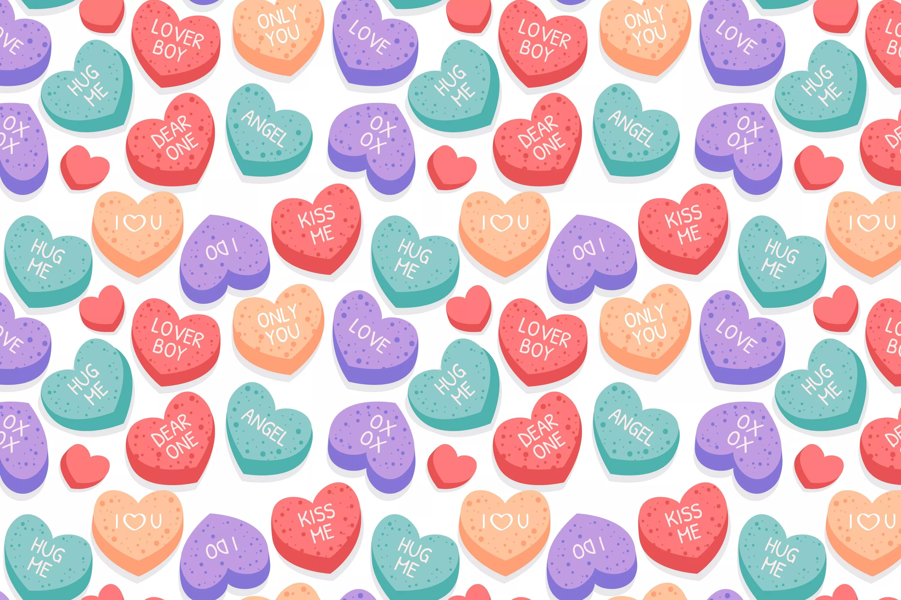 Download Candy Heart HD Wallpaper