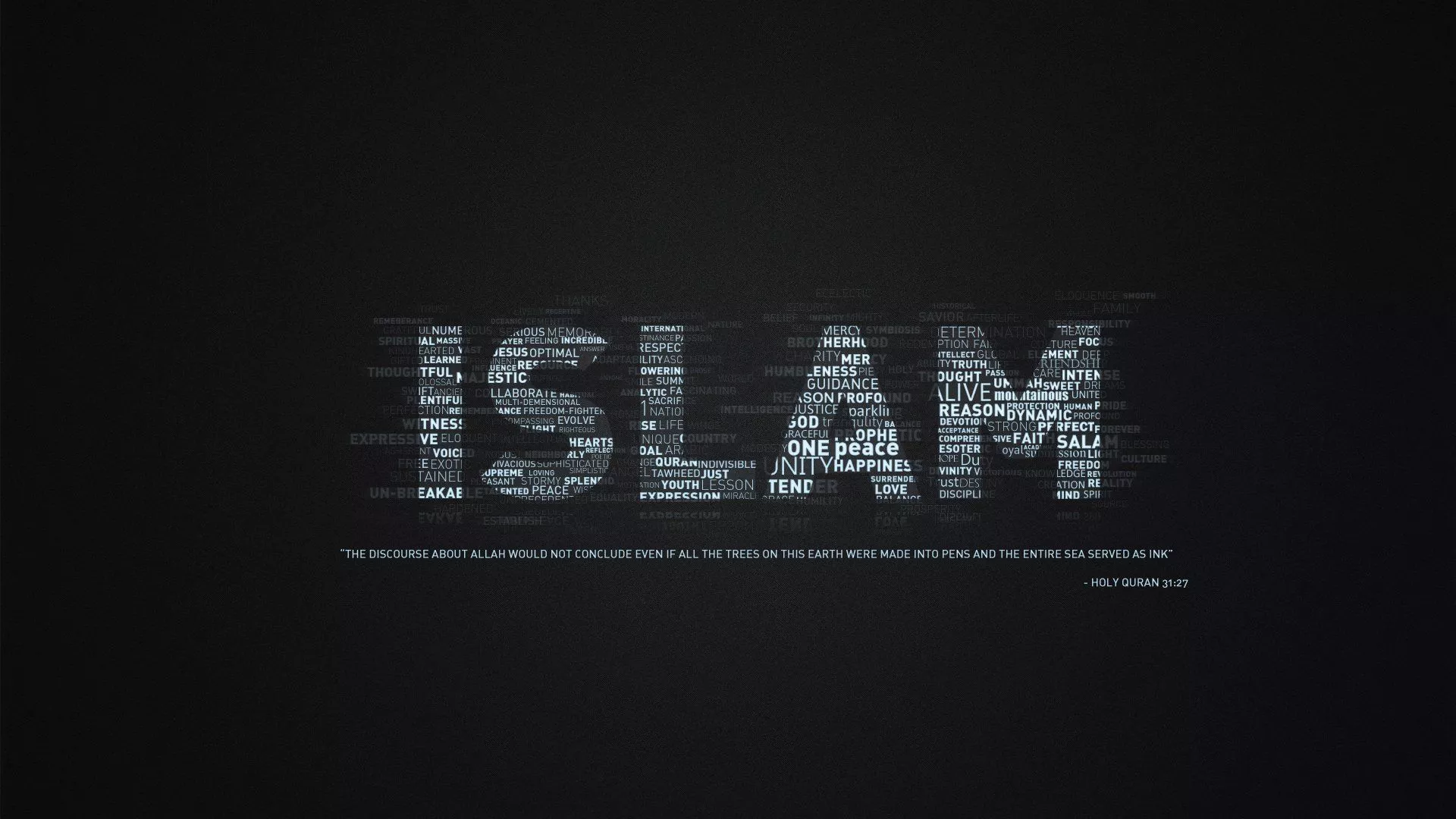 Typography Religious Islam HD Wallpaper