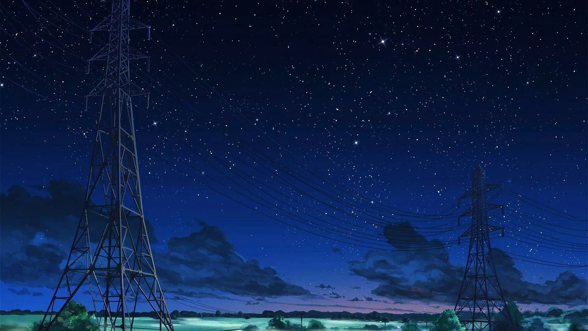 Anime Night Sky Desktop Wallpaper 106116
