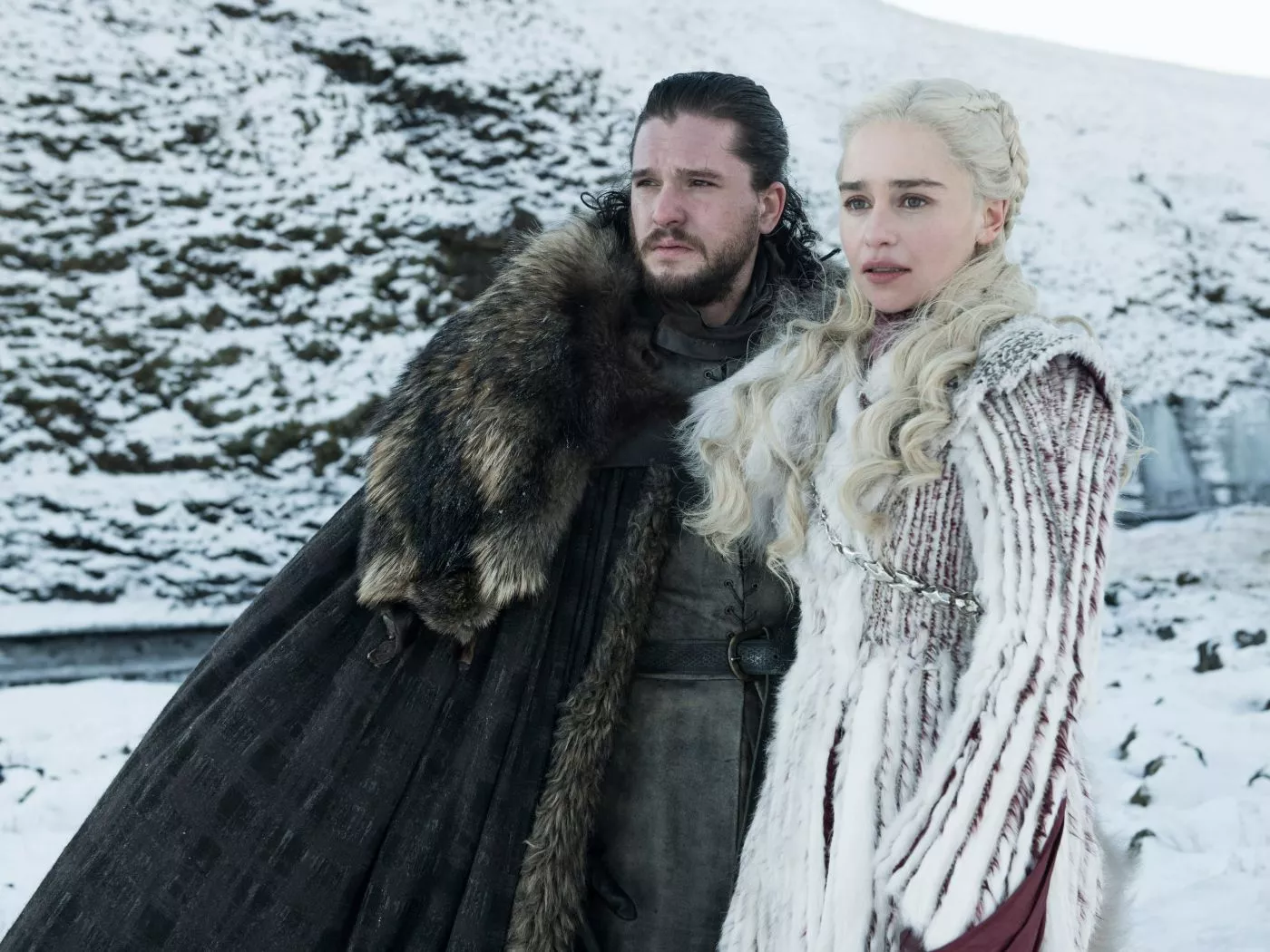 John Snow and Daenerys Targaryen