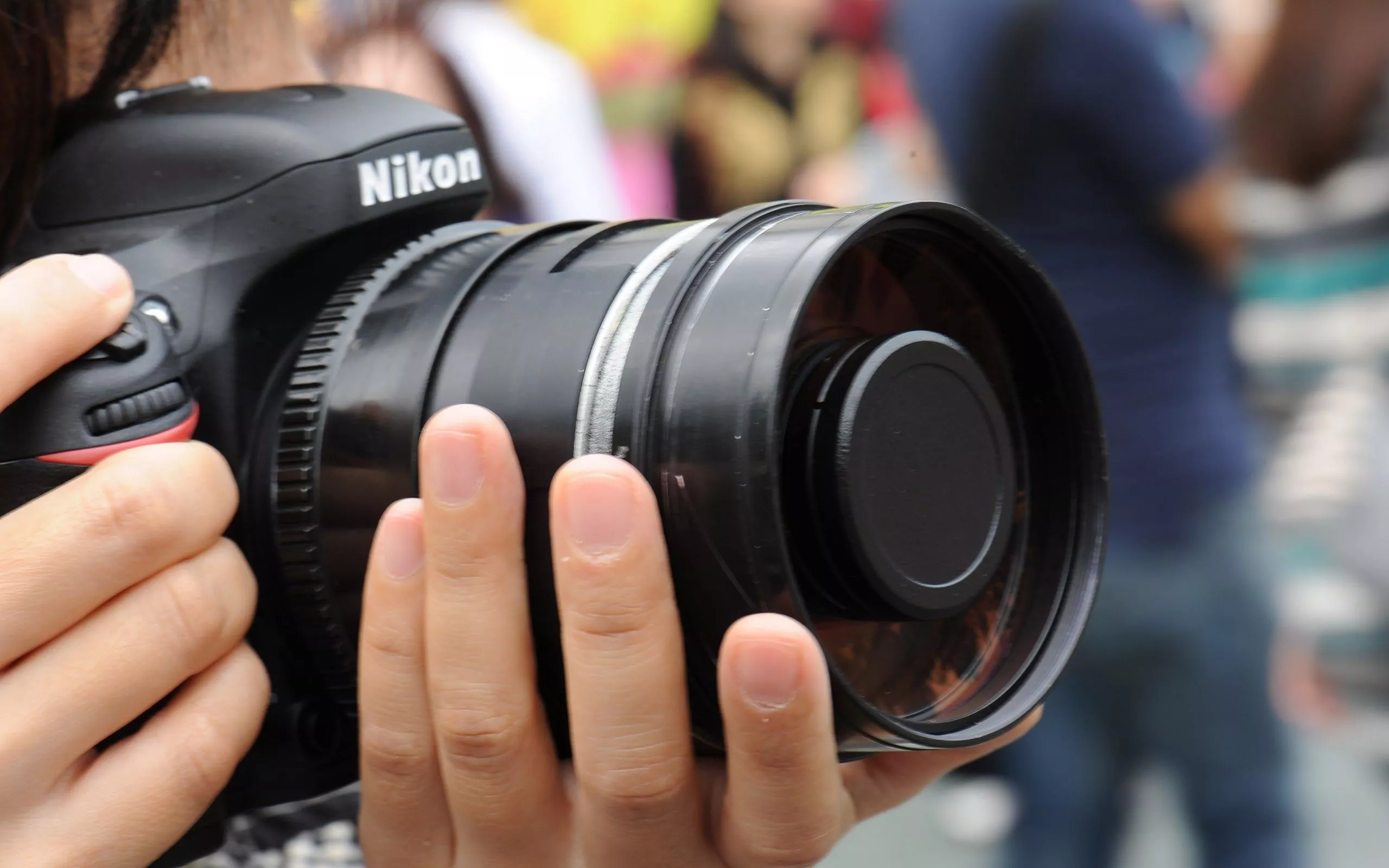 nikon, camera, hands Wallpaper, HD Hi