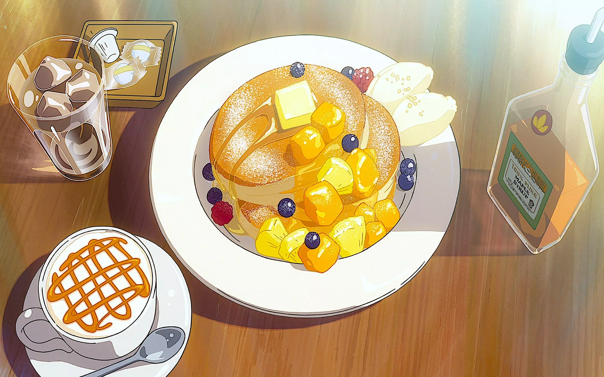 HD desktop wallpaper: Anime, Food