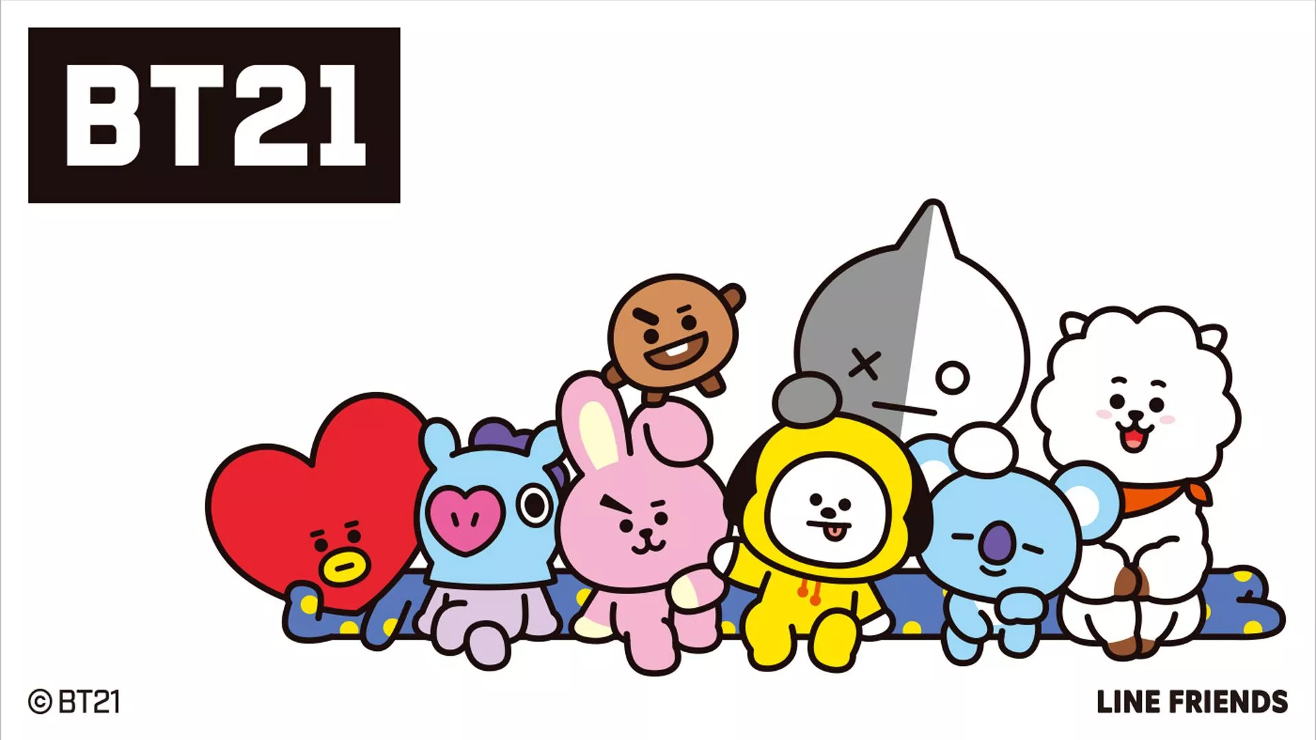 RJ, COOKY, KOYA, SHOOKY, MANG, CHIMMY
