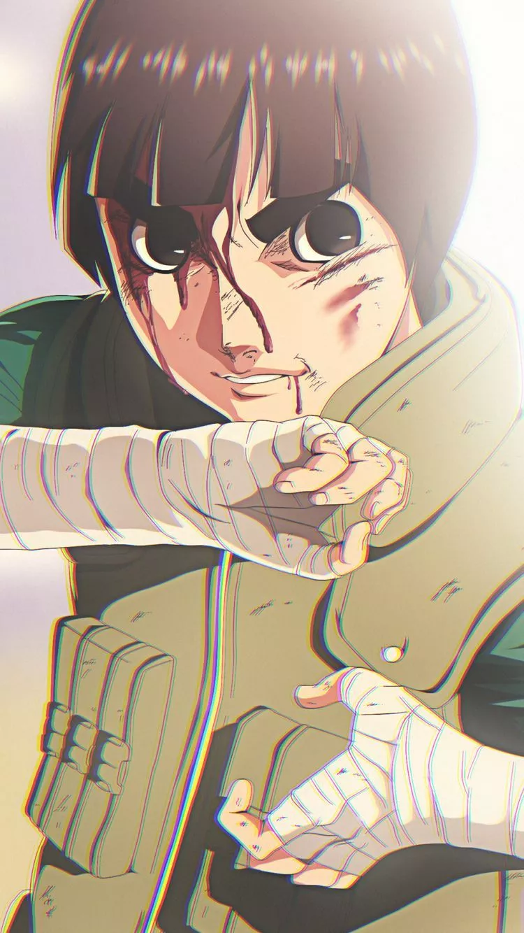 Mobile wallpaper: Anime, Naruto, Rock