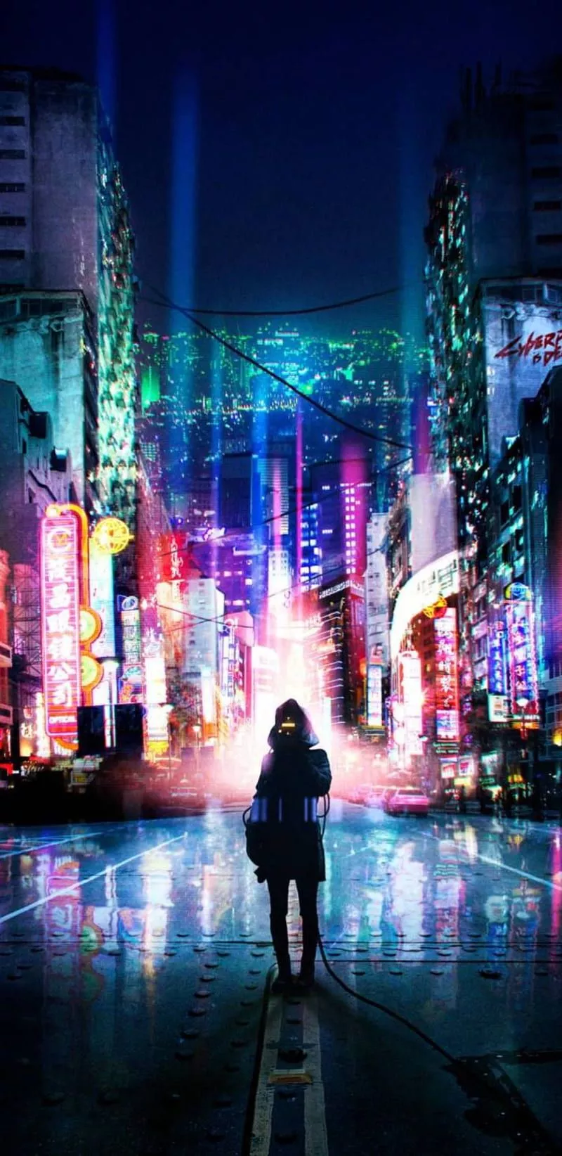 Neon futuristic, art, city, future, HD