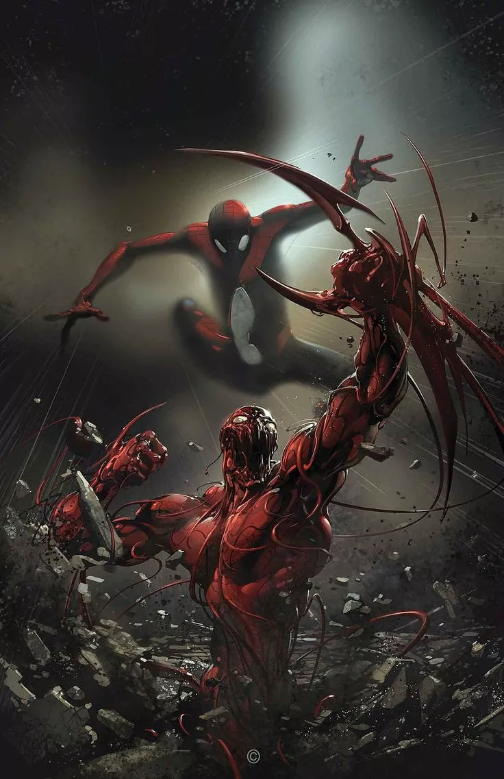 Marvel Carnage And Spider Man Digital