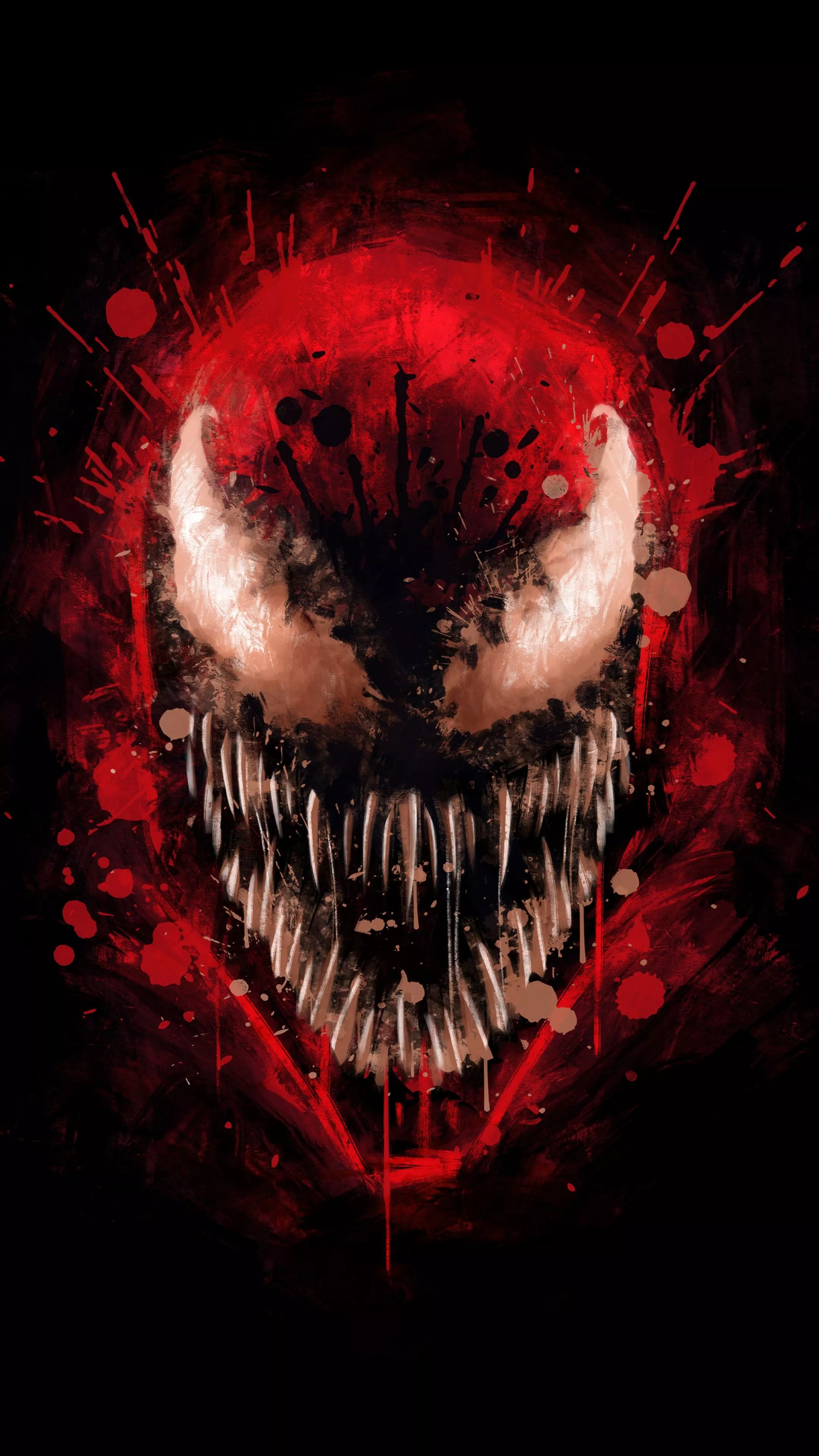 Carnage Wallpaper 4K, DC Comics, Black