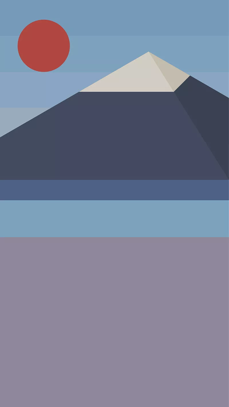 Flat design illustration scenery vector