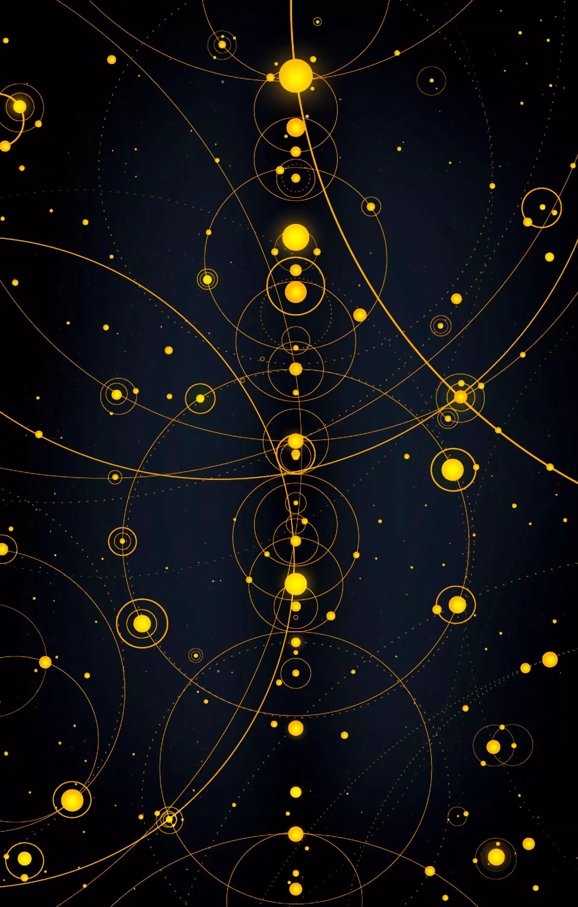 Trendy Solar System Vector Wallpaper