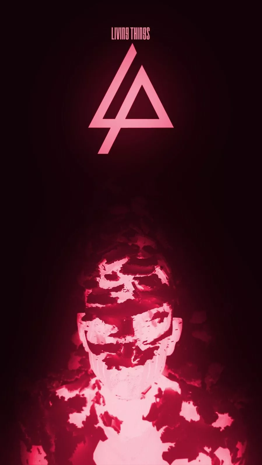 Linkin Park LIVING THINGS Red Wallpaper