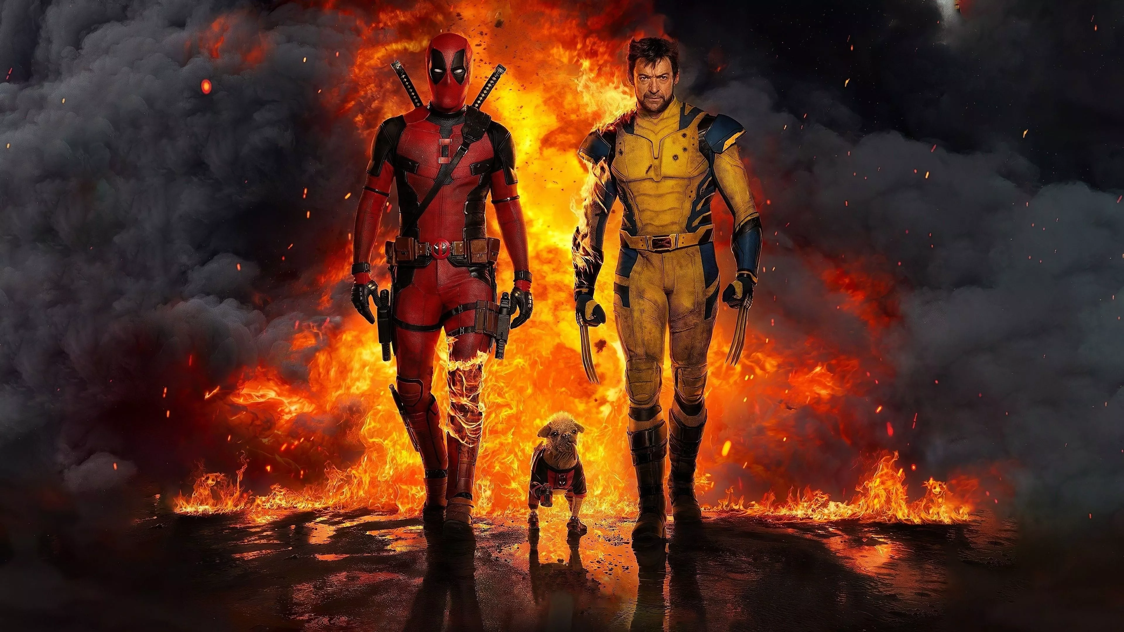 Deadpool and Wolverine Fighter 4K HD Deadpool & Wolverine Wallpaper