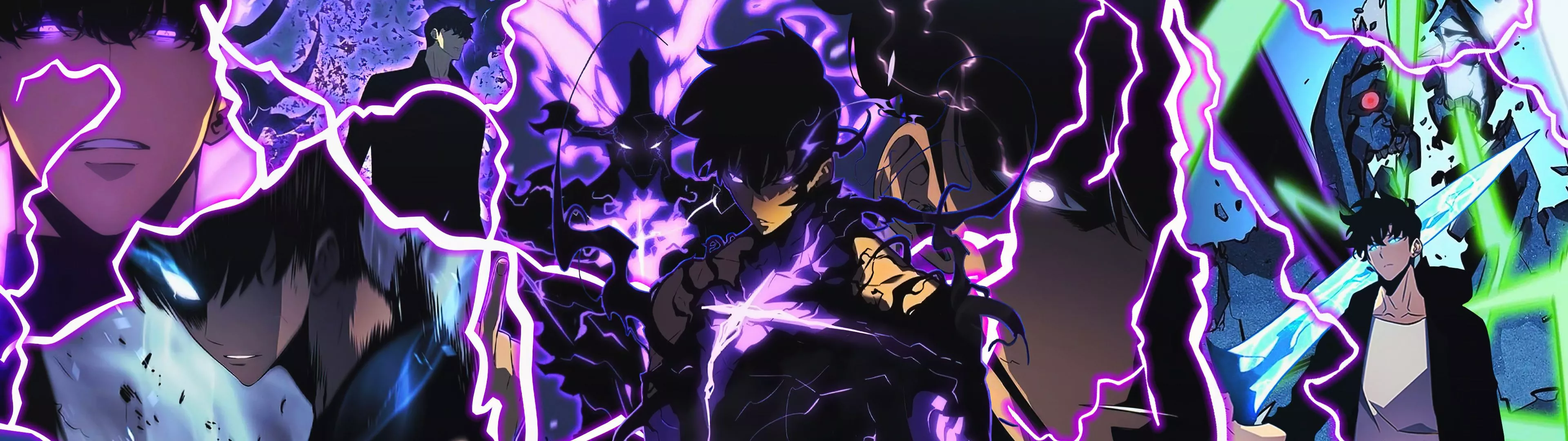 Sung Jinwoo Wallpaper 4K, Neon art