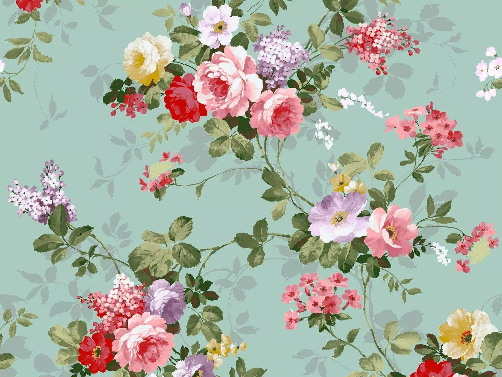 Vintage Flower Desktop Aesthetic