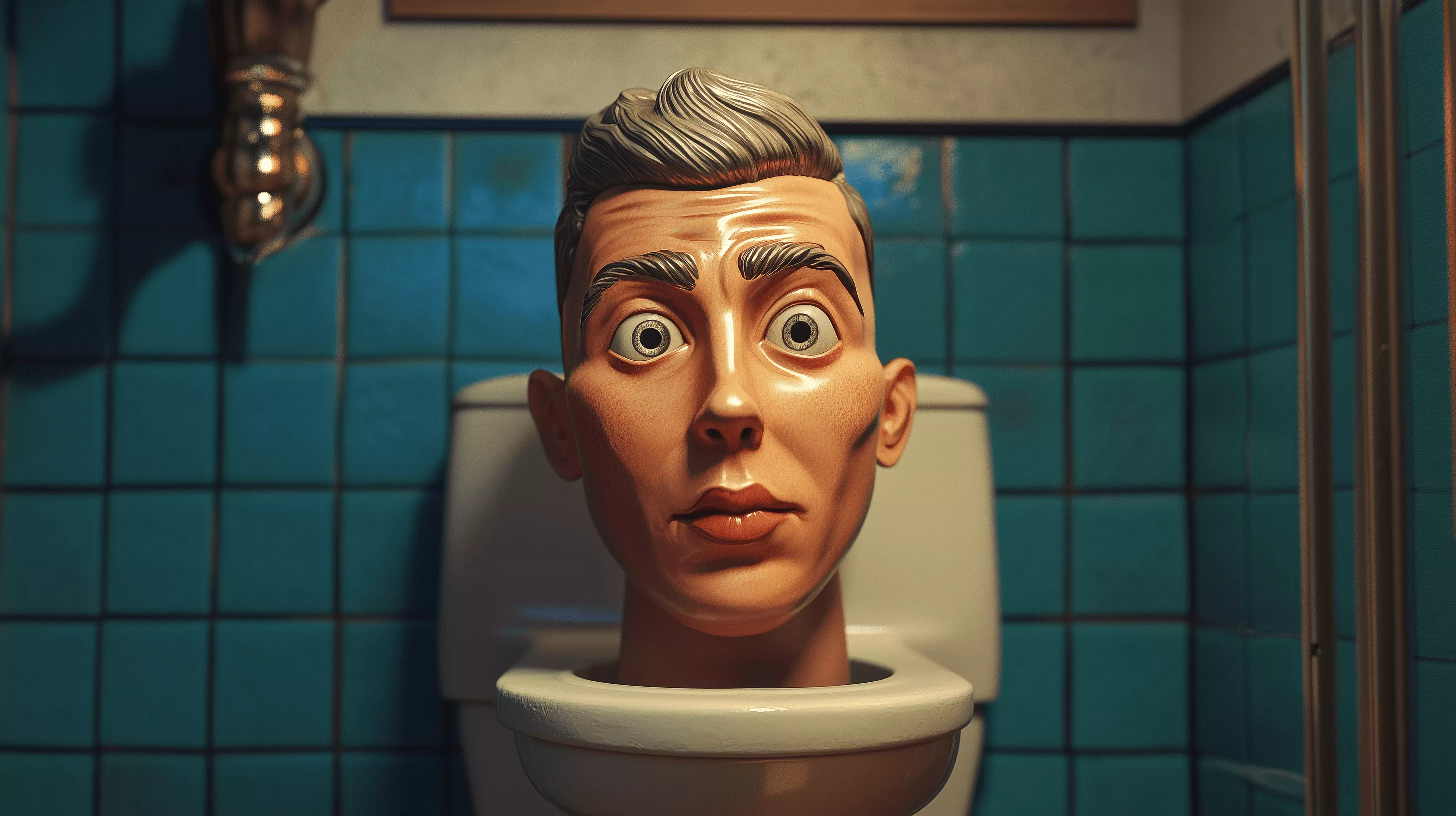 Skibidi Toilet HD Wallpaper: Quirky Fun