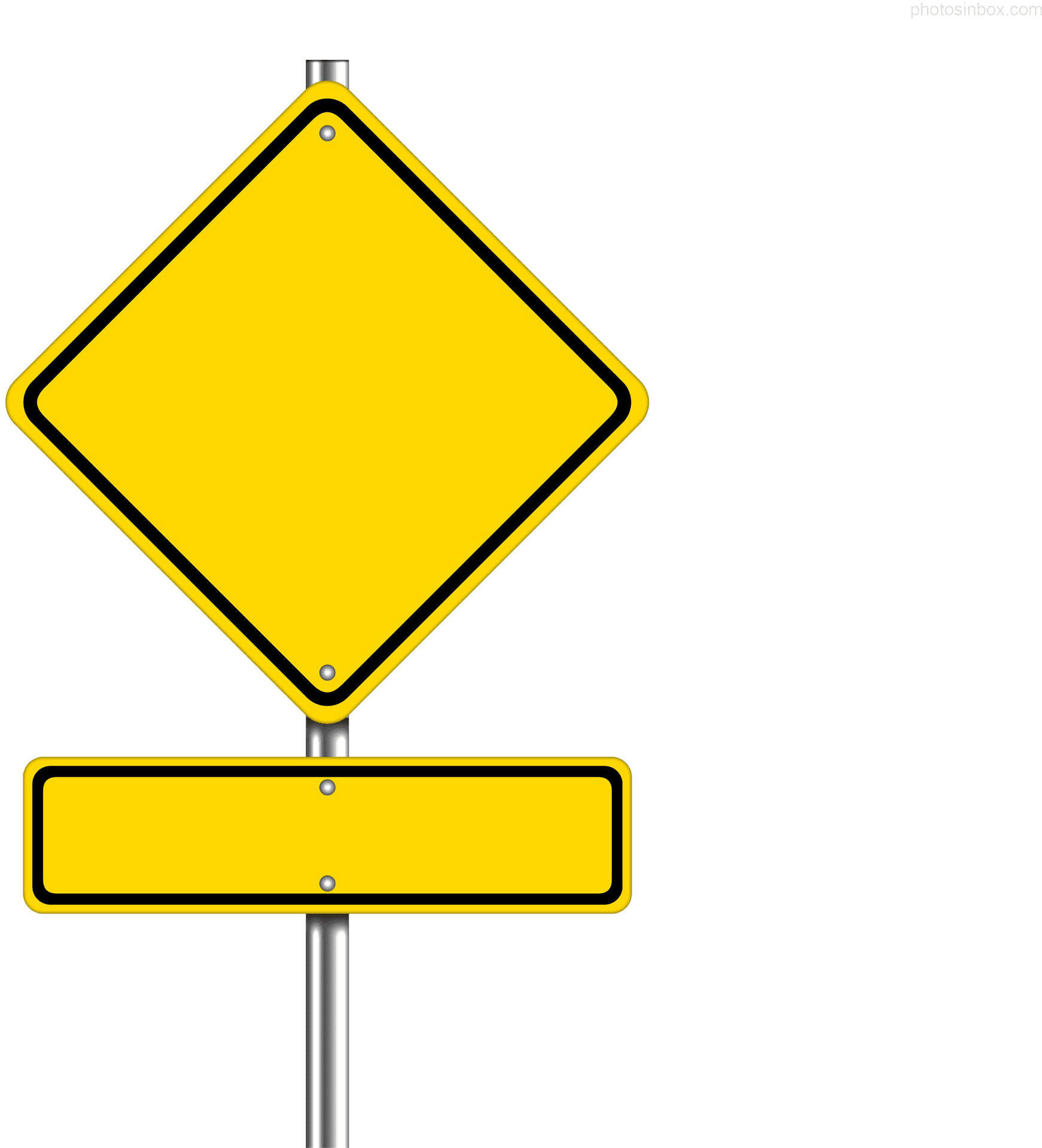 Download Blank Yellow Road Sign