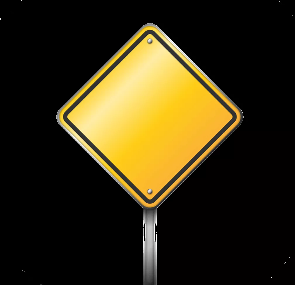 Download Blank Yellow Road Sign