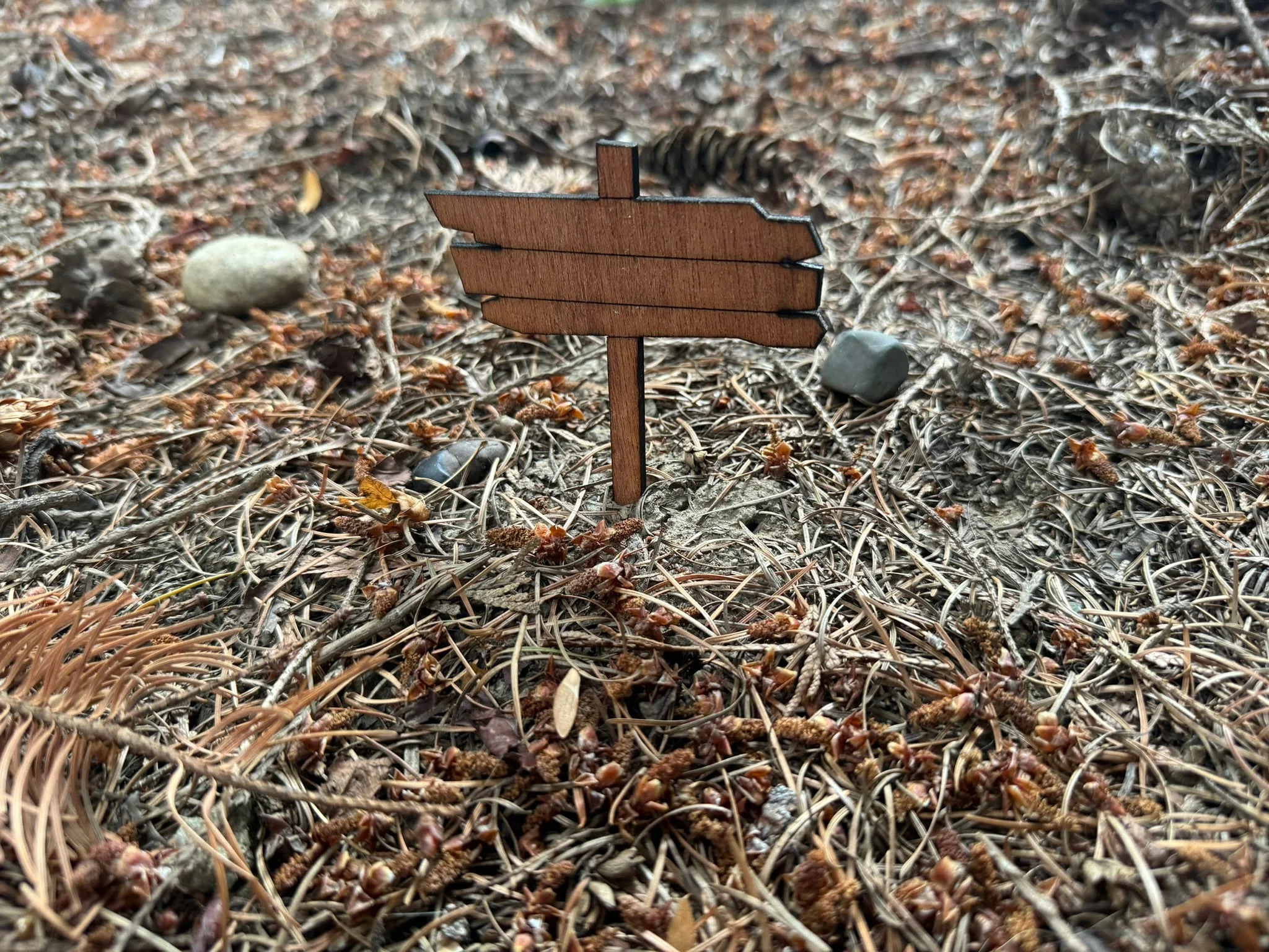 1:12 Scale Wooden Sign (blank)