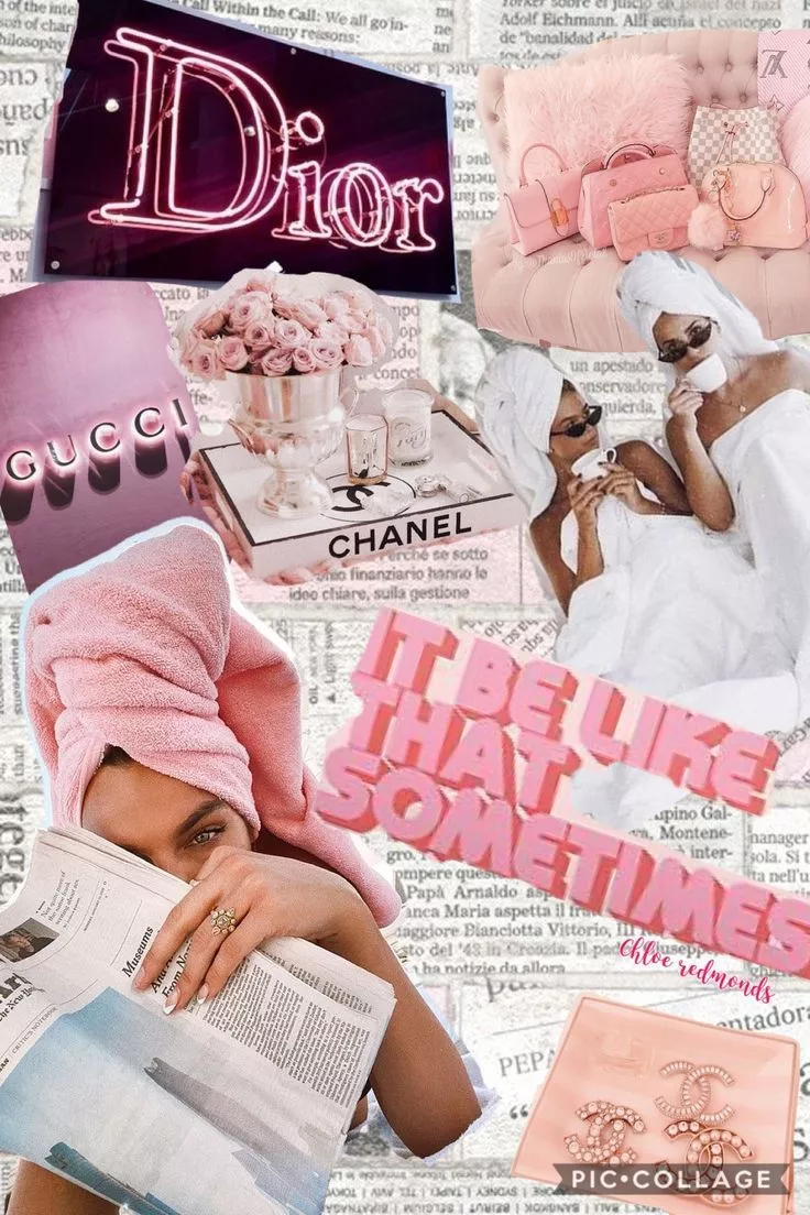 Pink Aesthetic Designer Collage