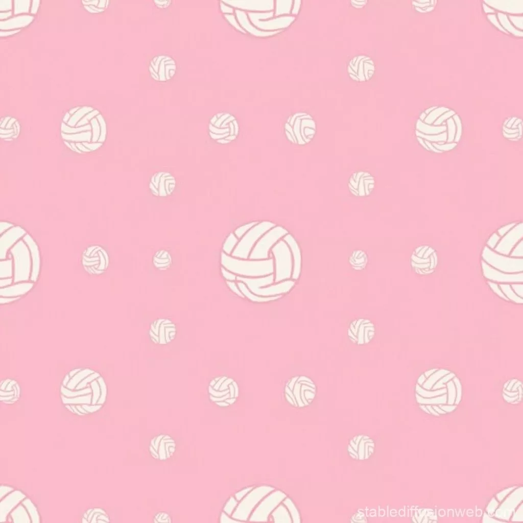 Volleyball Ball Seamless Pattern
