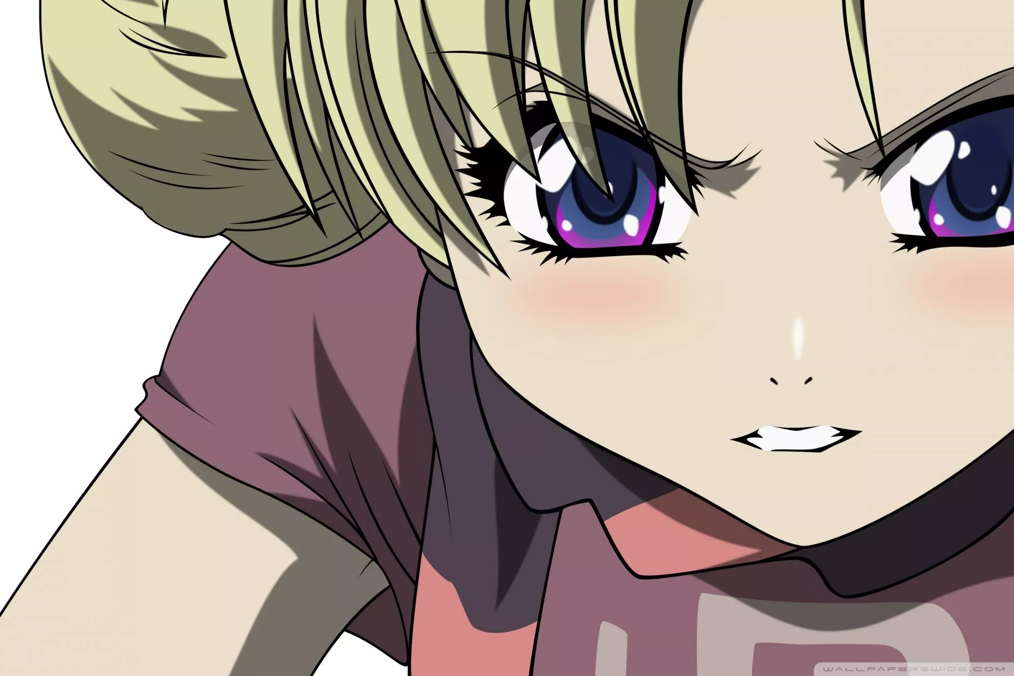 Angry Girl Anime Ultra HD Wallpaper