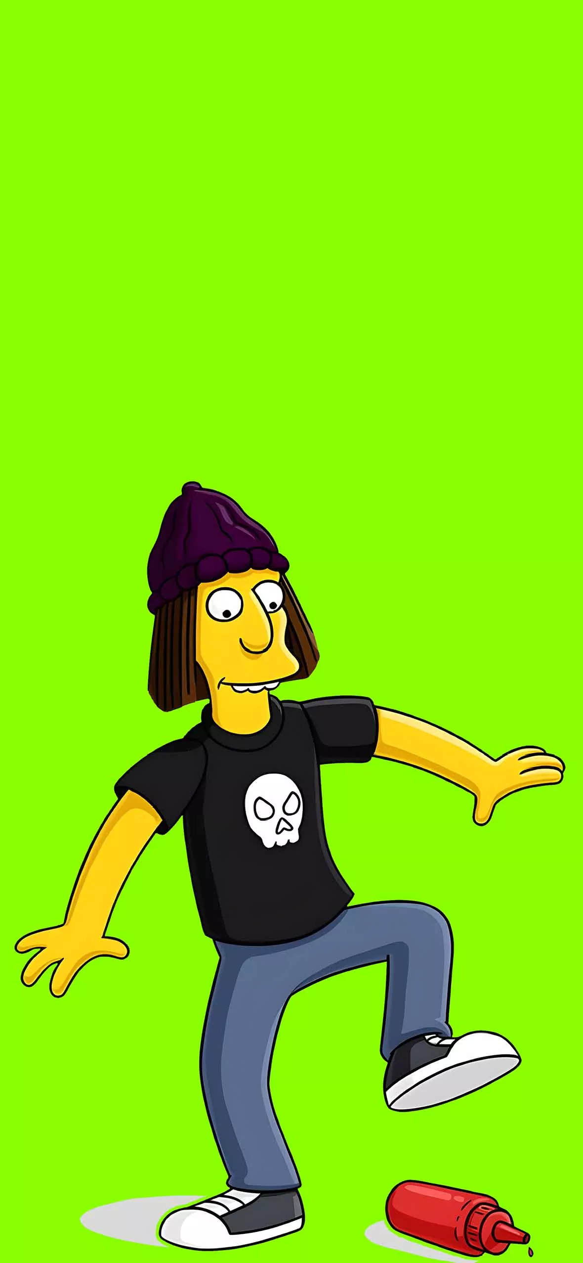 Jimbo Jones The Simpsons Skull Shirt