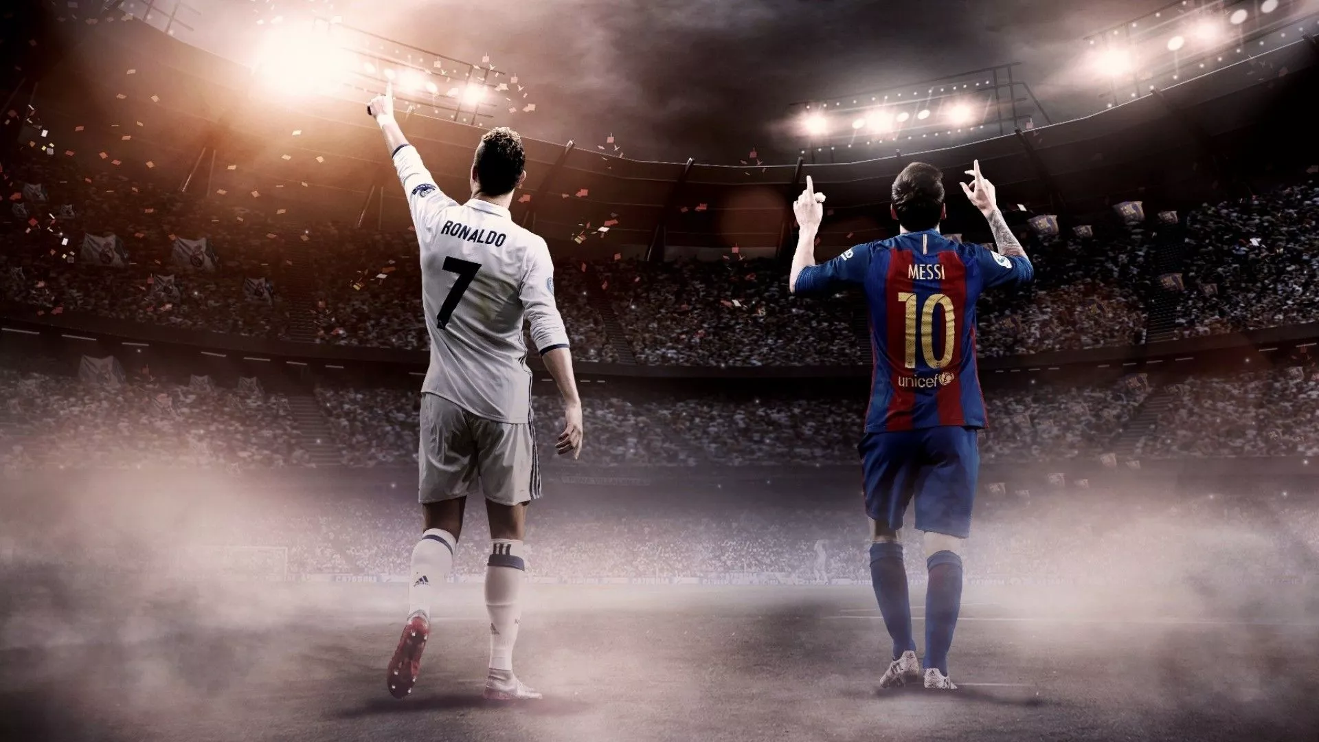 Ronaldo and Messi Wallpaper