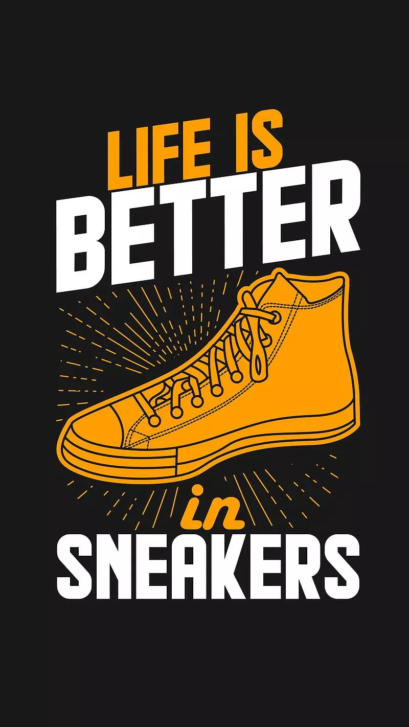 HD Black And Yellow Shoes Wallpaper