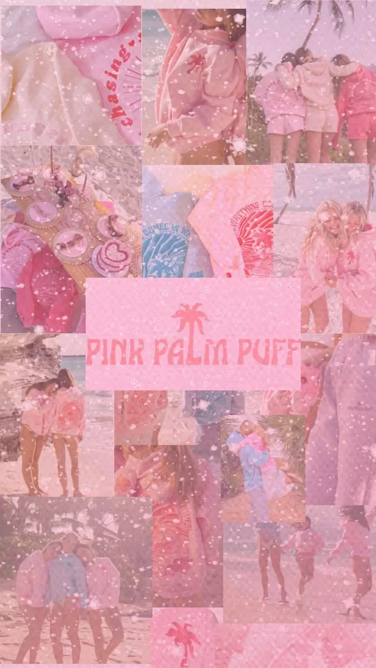 Pink Palm Puff sweatshirt #pinkpalmpuff