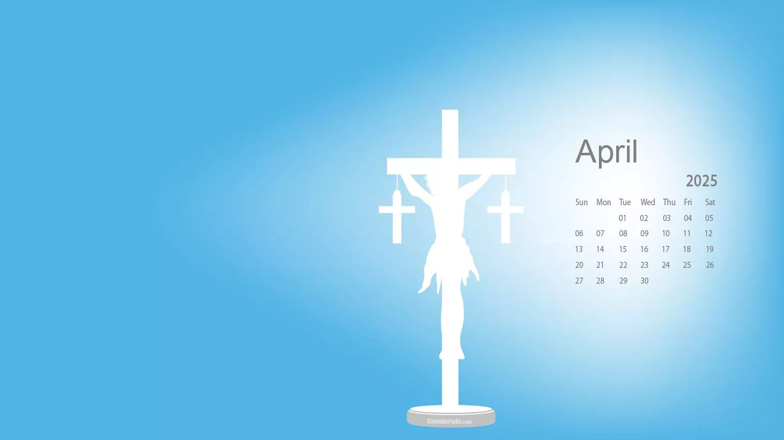 April 2025 Desktop Wallpaper Calendar