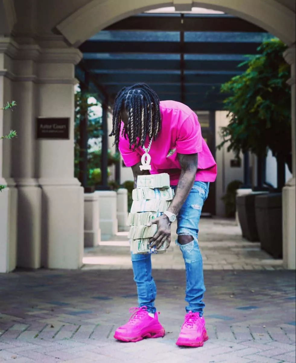Download King Von Pink Shirt Money