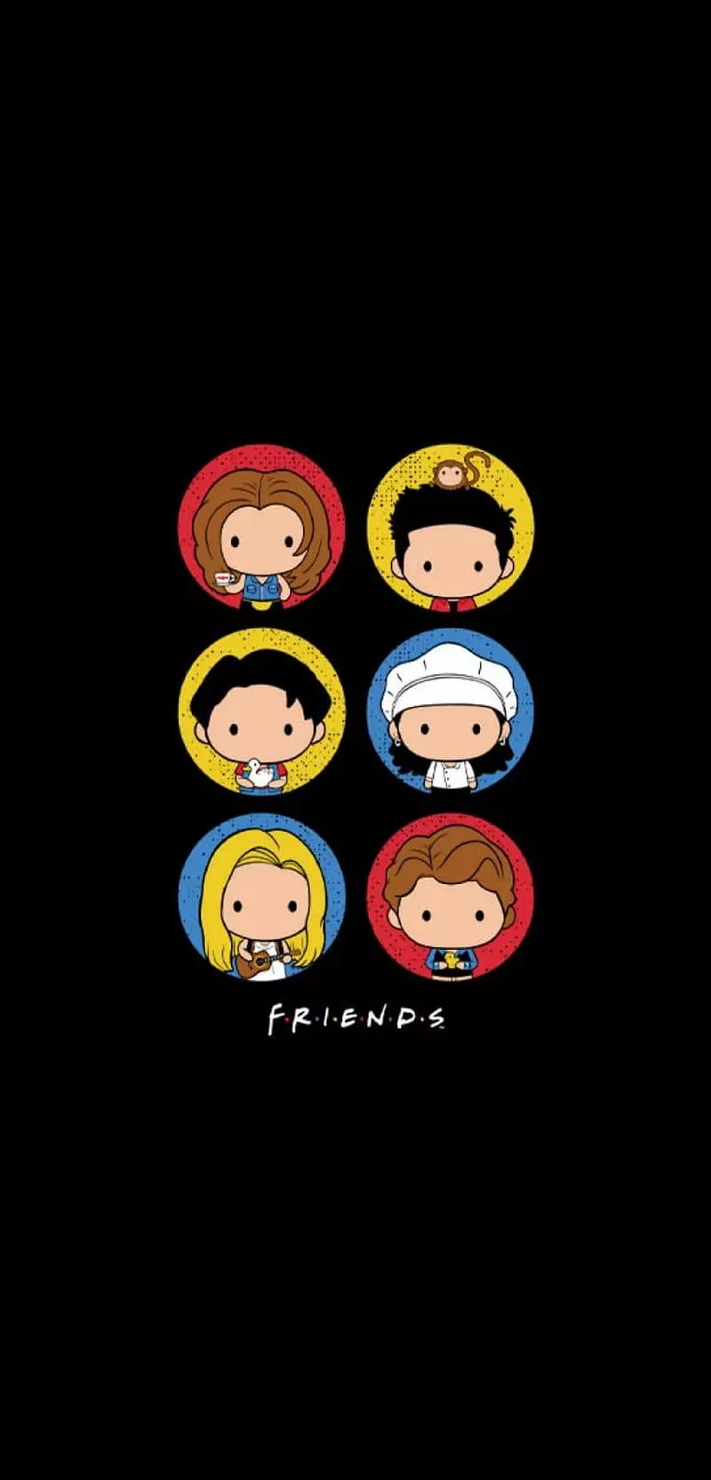FRIENDS Chibi 2, chandler, friends