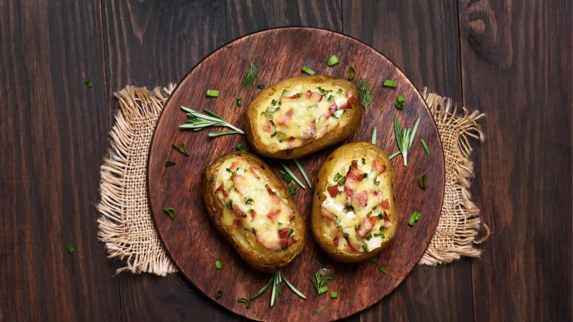 Twice Baked Potatoes with Pont L'Eveque