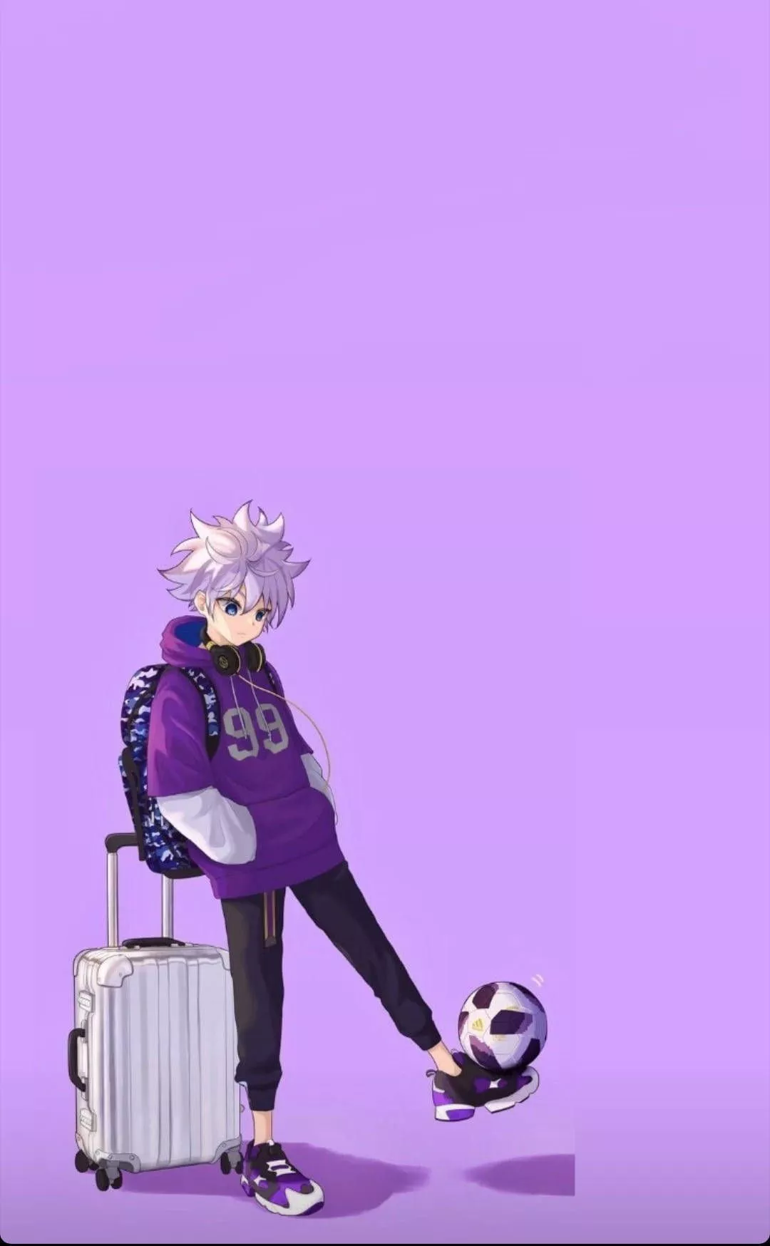 Purple Killua iPhone Wallpaper