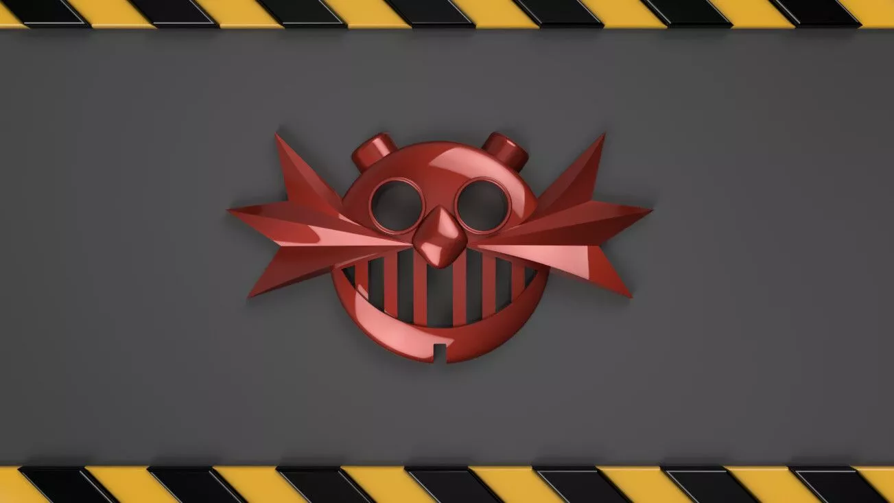 Dr Eggman Modern Logo, redesigned and in 3D