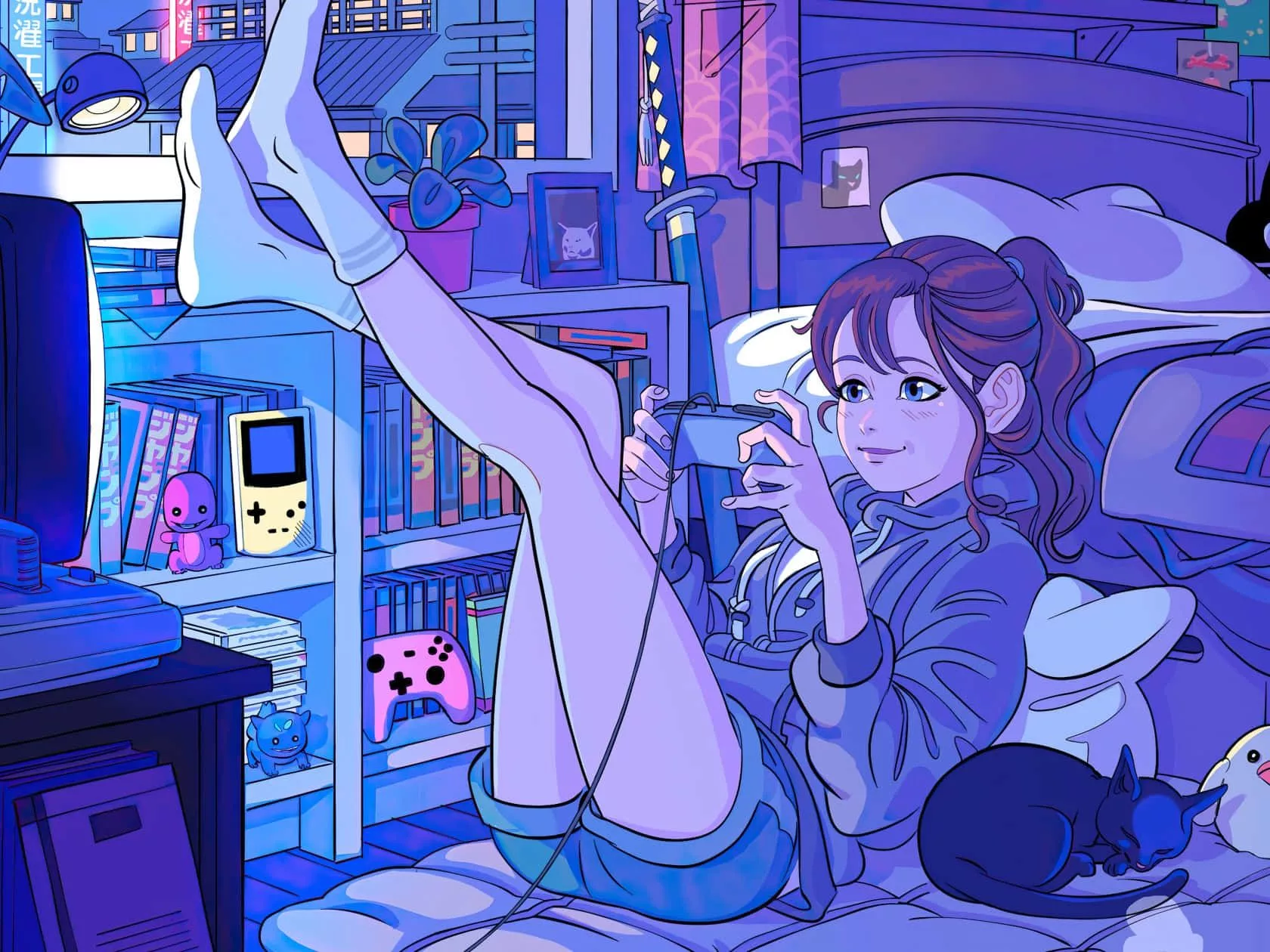 Gamer Girl Aesthetic Wallpaper