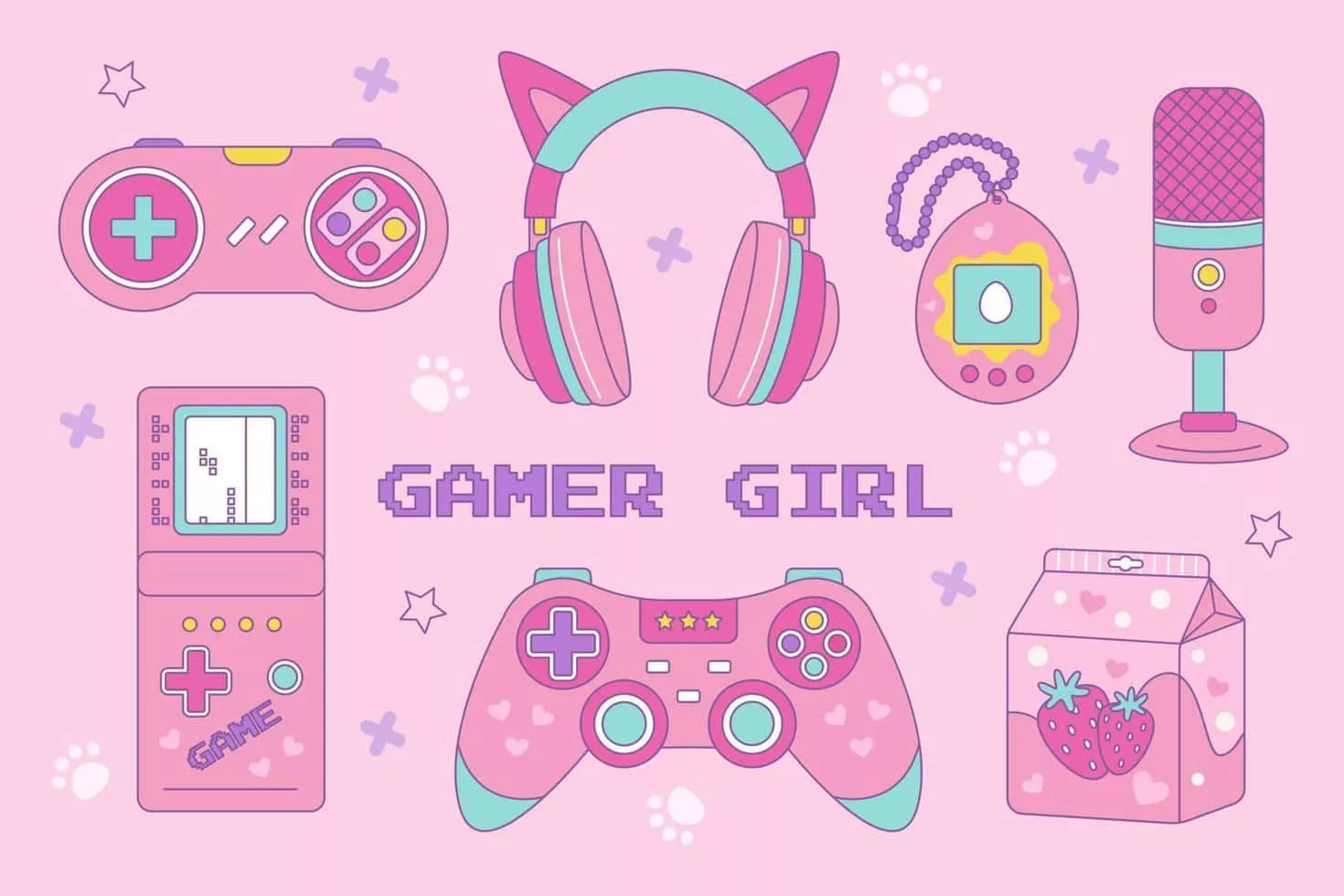 Gamer Girl Aesthetic Wallpaper