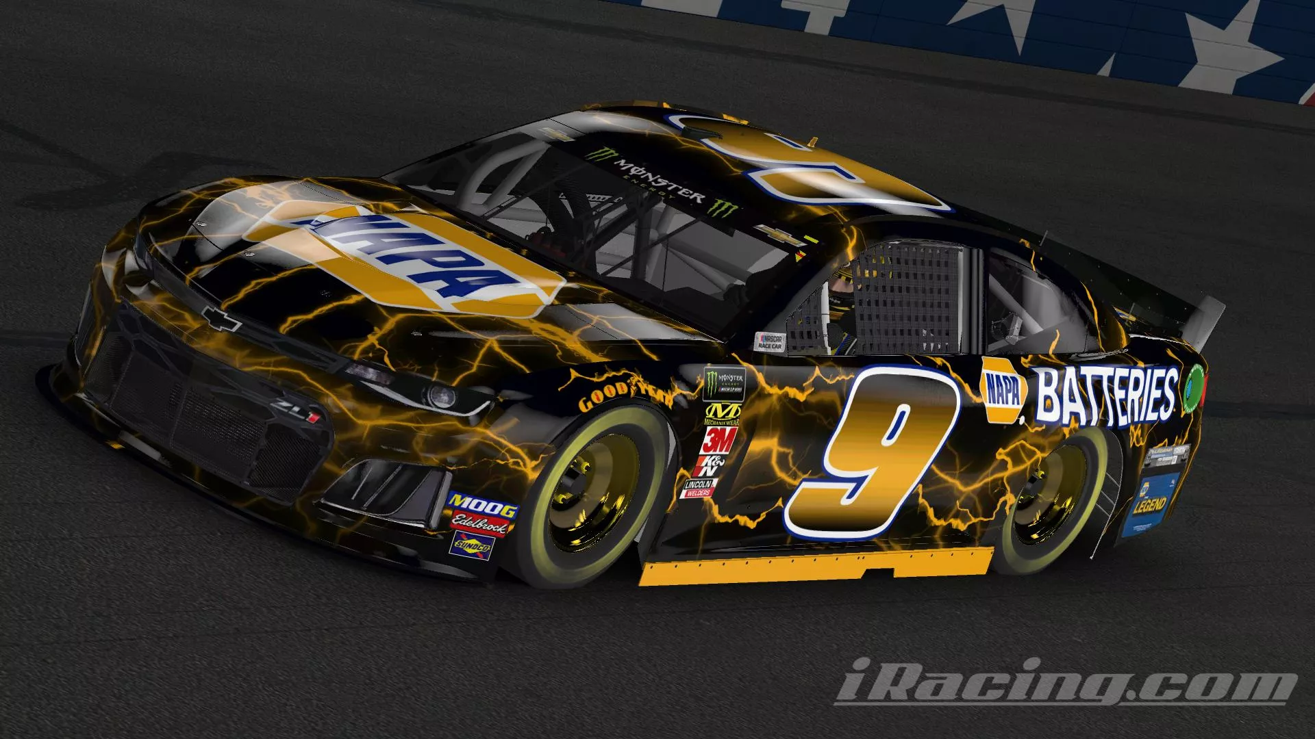 NAPA Chase Elliott Legend Battery Black