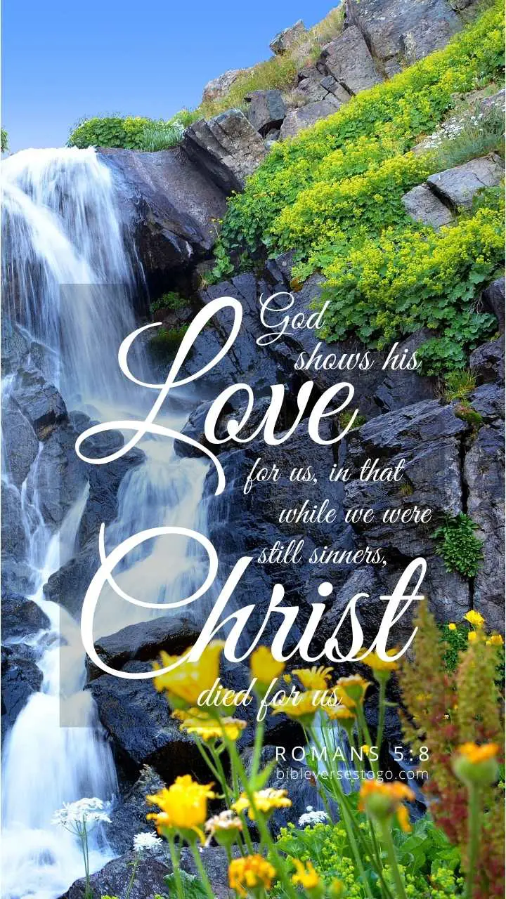 Flower Falls Romans 5:8