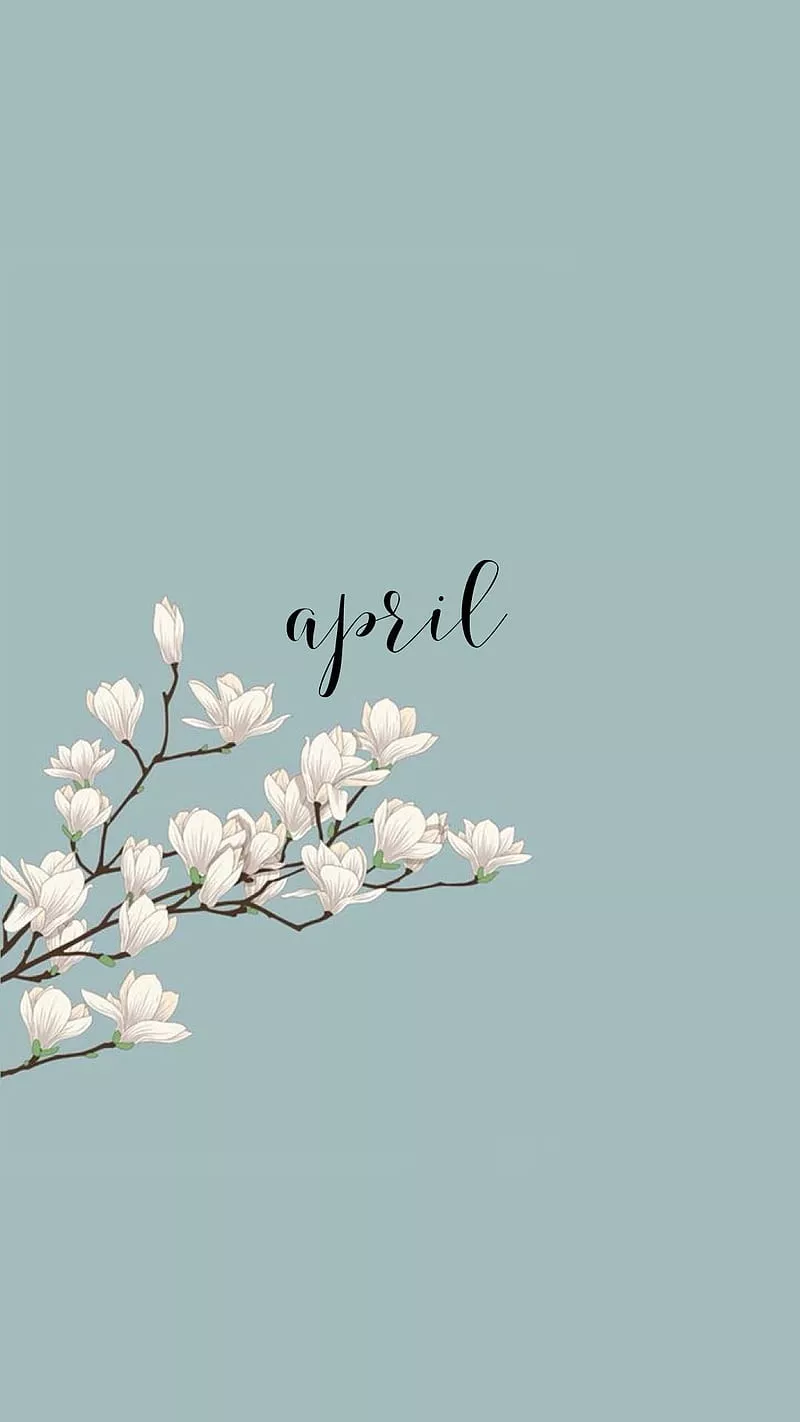 HD april aesthetic wallpaper