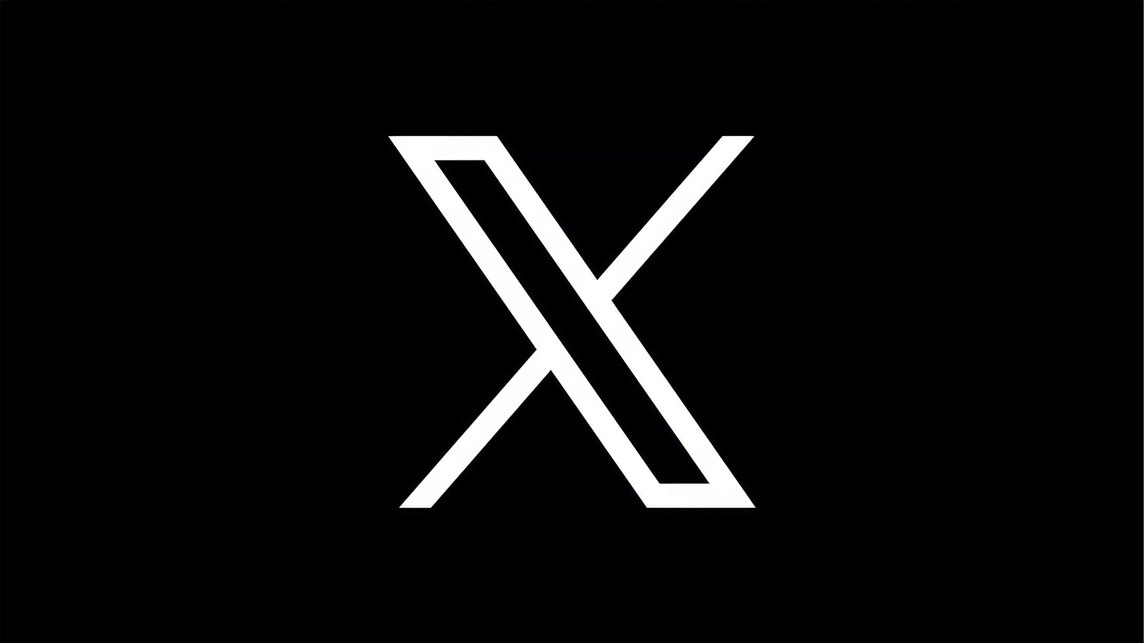 Twitter X Logo UHD 4K Wallpaper.cc