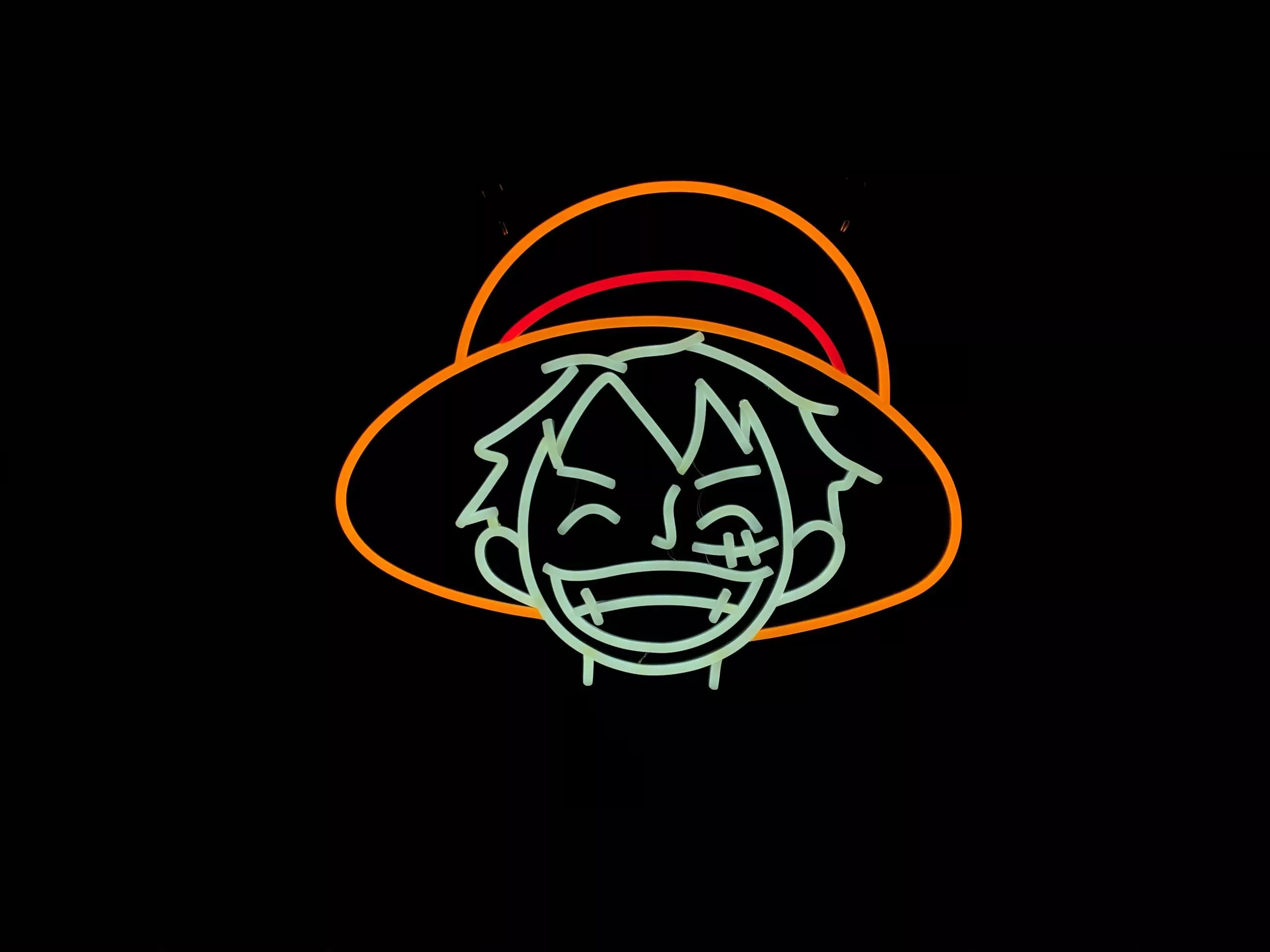 Pirate King Luffy's face LED neon Sign