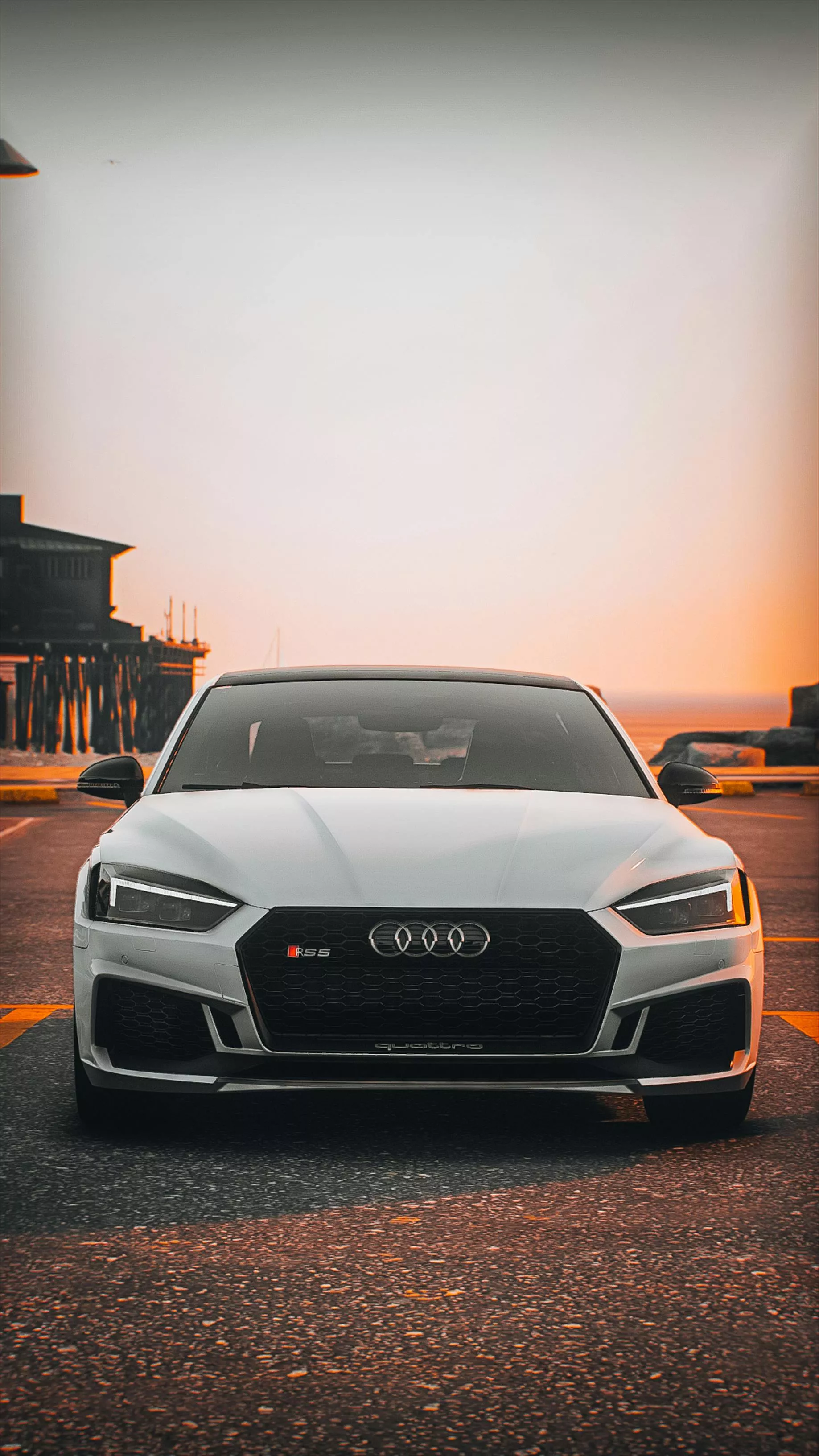 White Audi on Road · Free